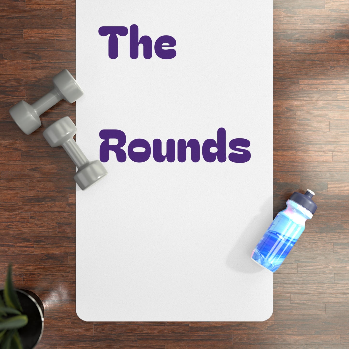 Making The Rounds Purple Rubber Yoga Mat