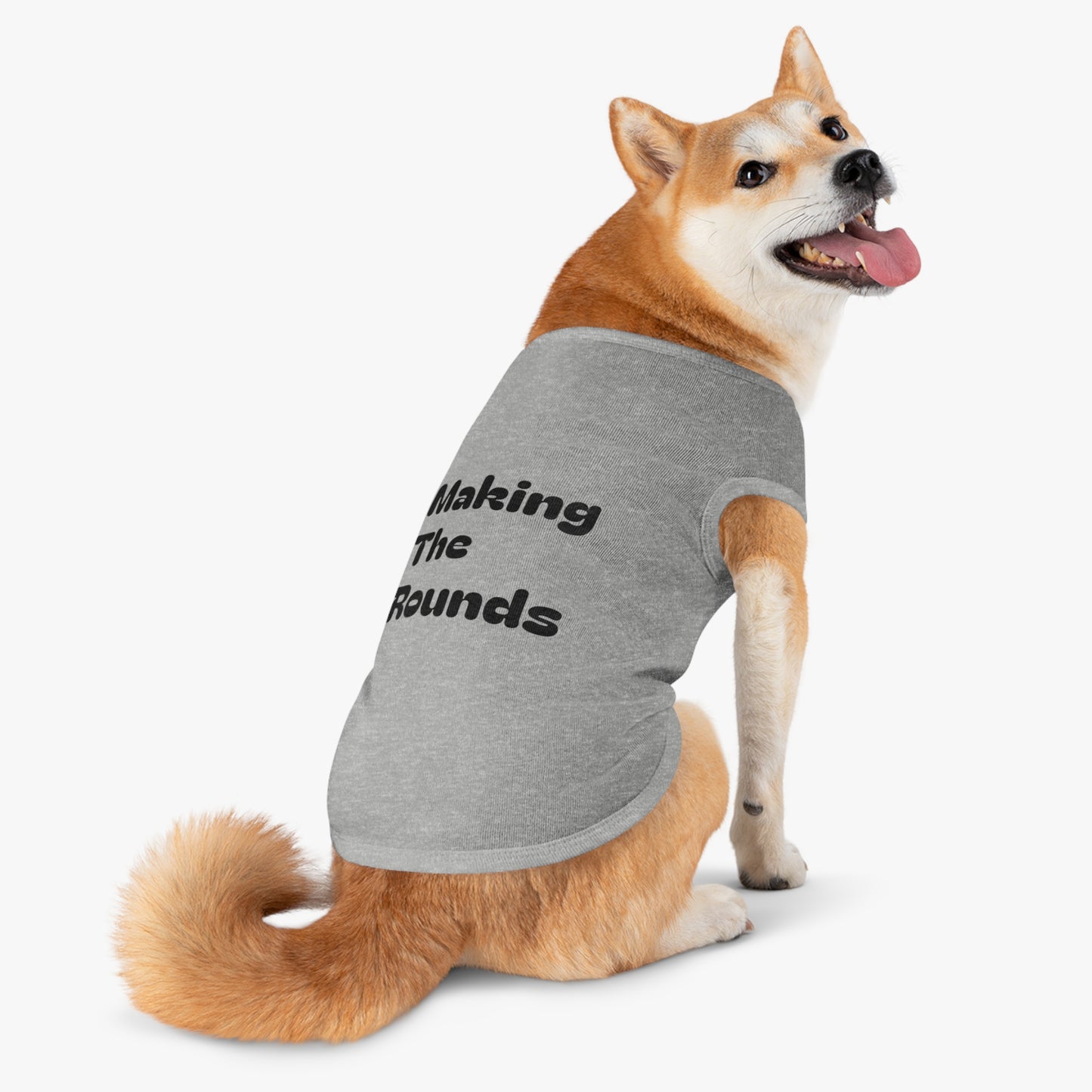 Making The Rounds Black Pet Tank Top