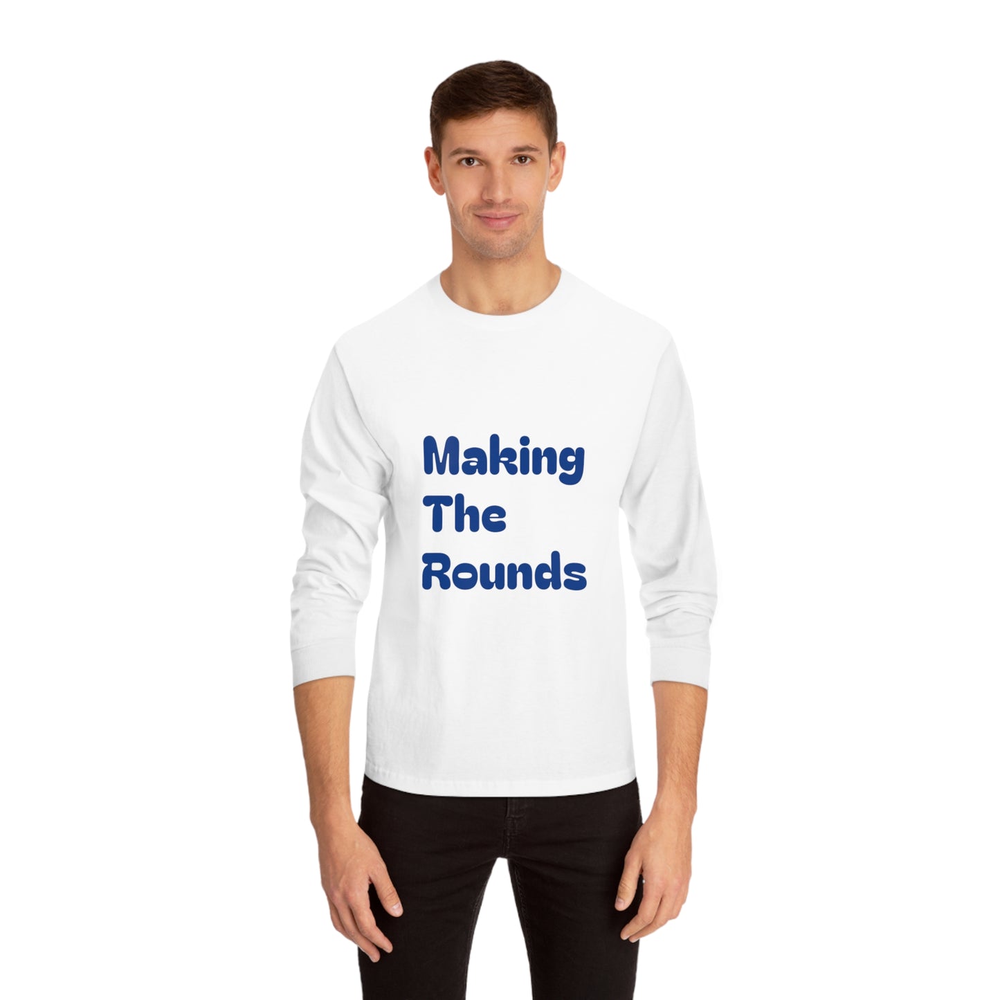 Making The Rounds Blue Unisex Classic Long Sleeve T-Shirt