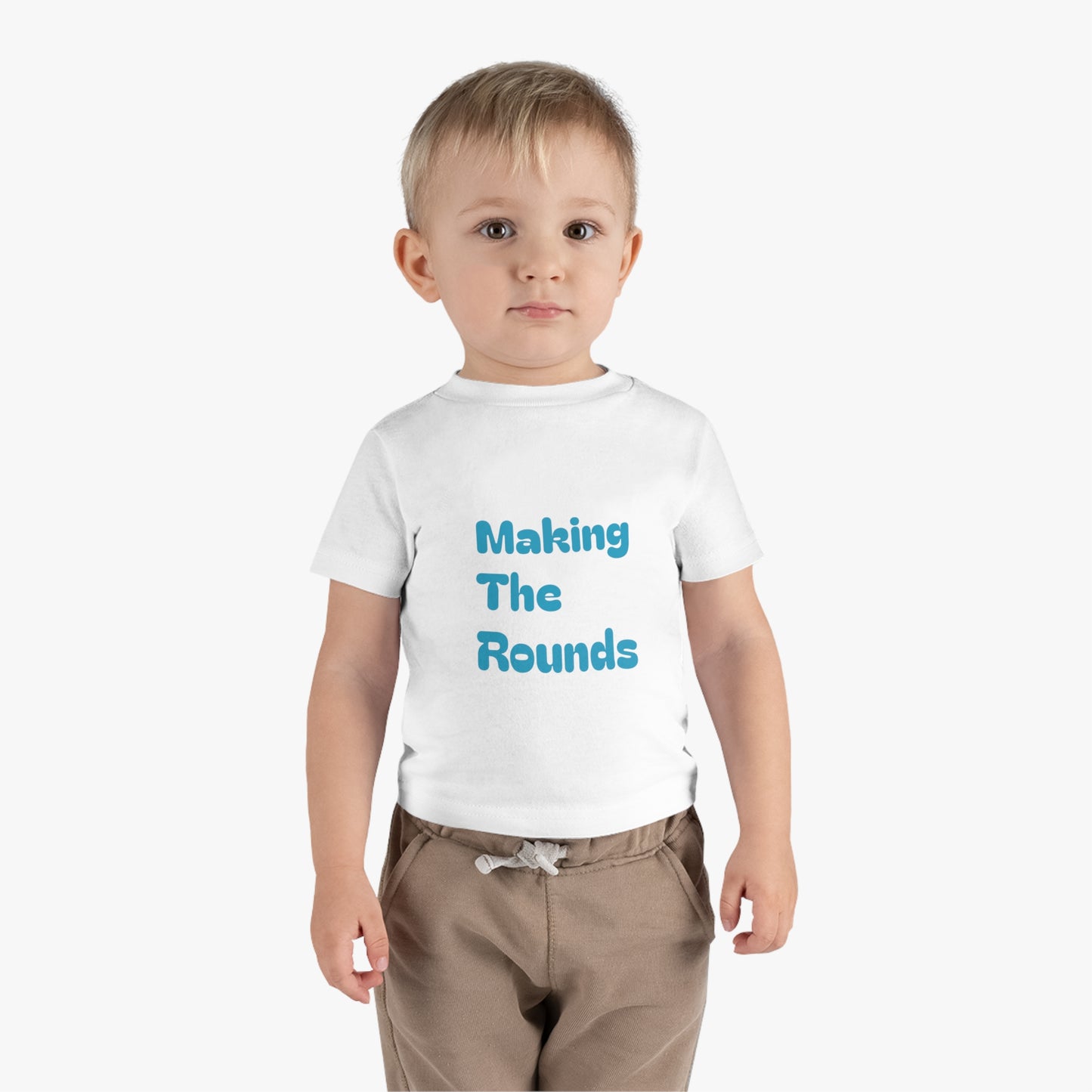 Making The Rounds Blue Infant Cotton Jersey Tee