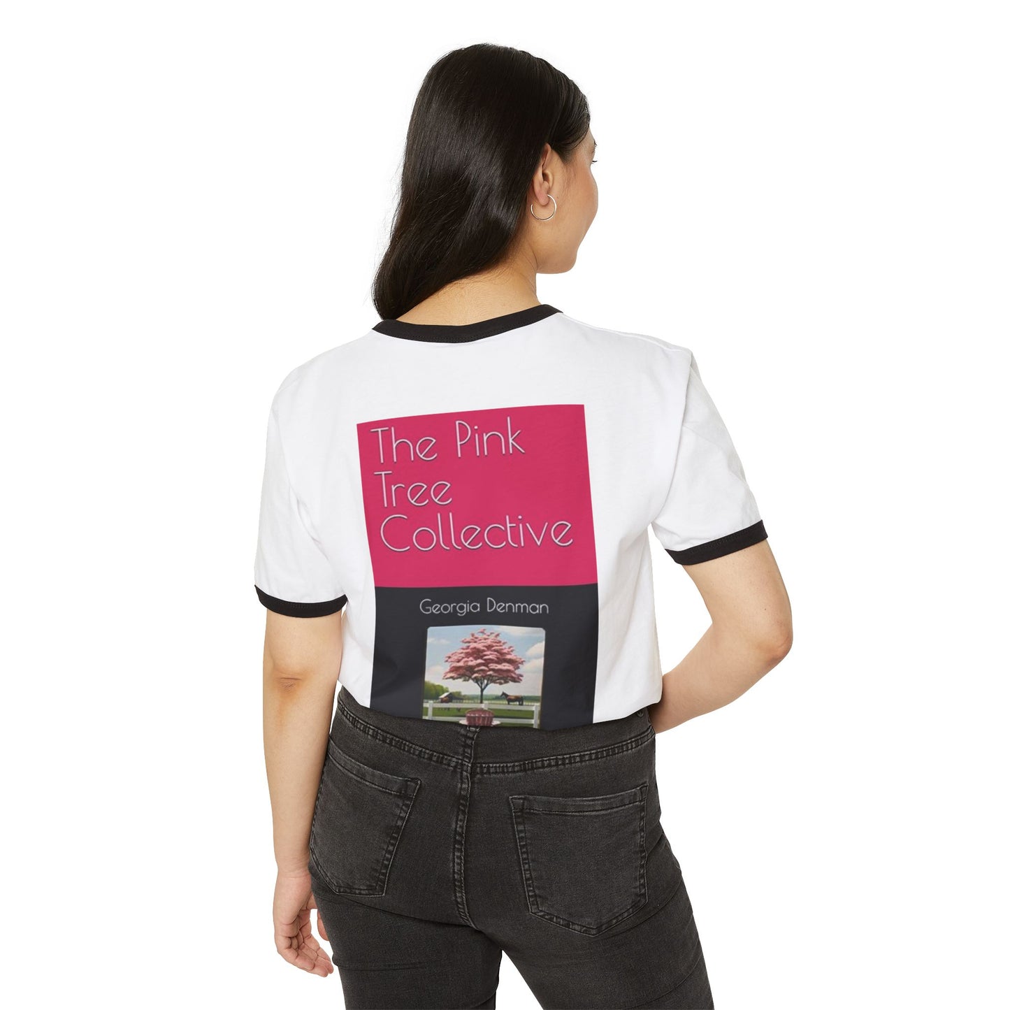 The Pink Tree Collective Unisex Cotton Ringer T-Shirt