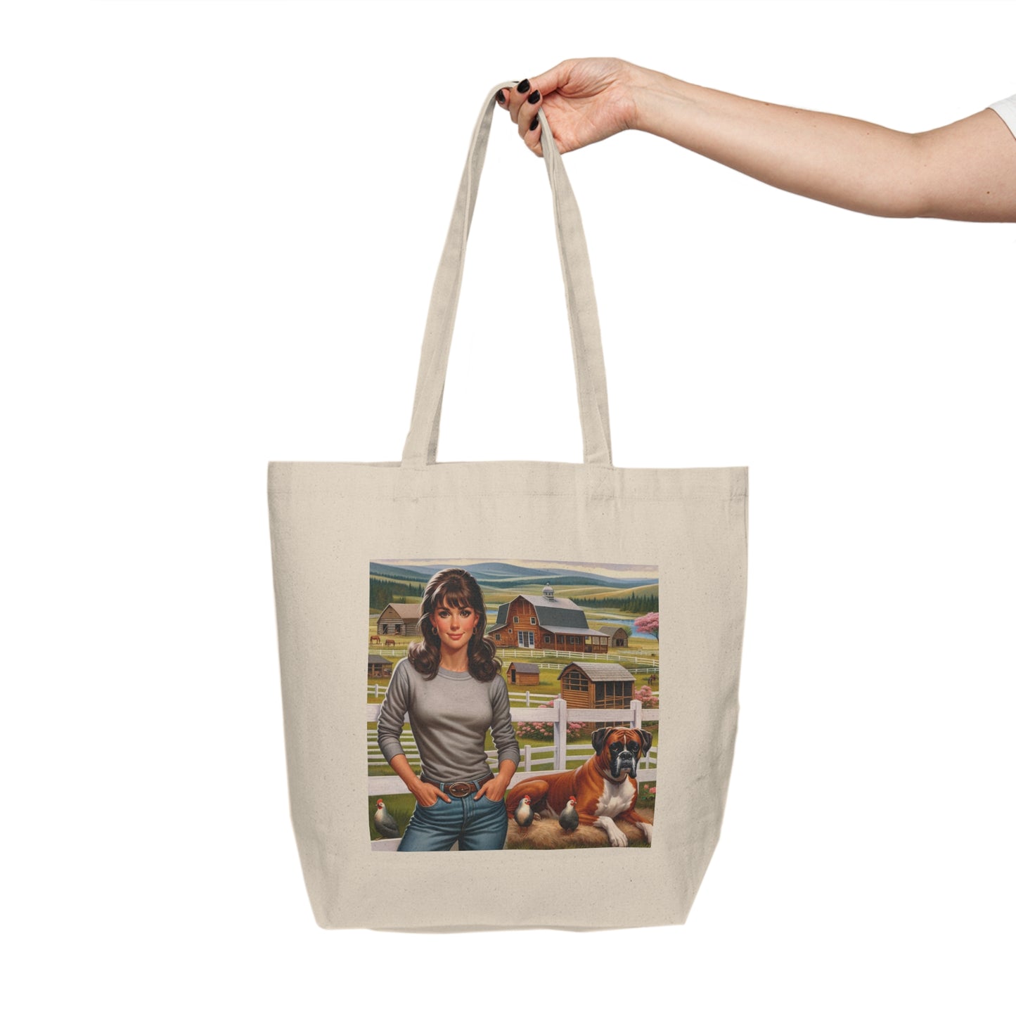 PRN Canvas Shopping Tote