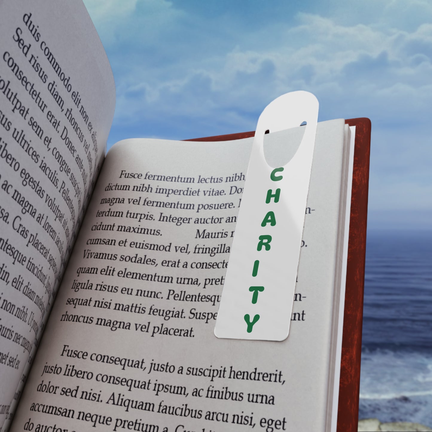 Charity Bookmark Green
