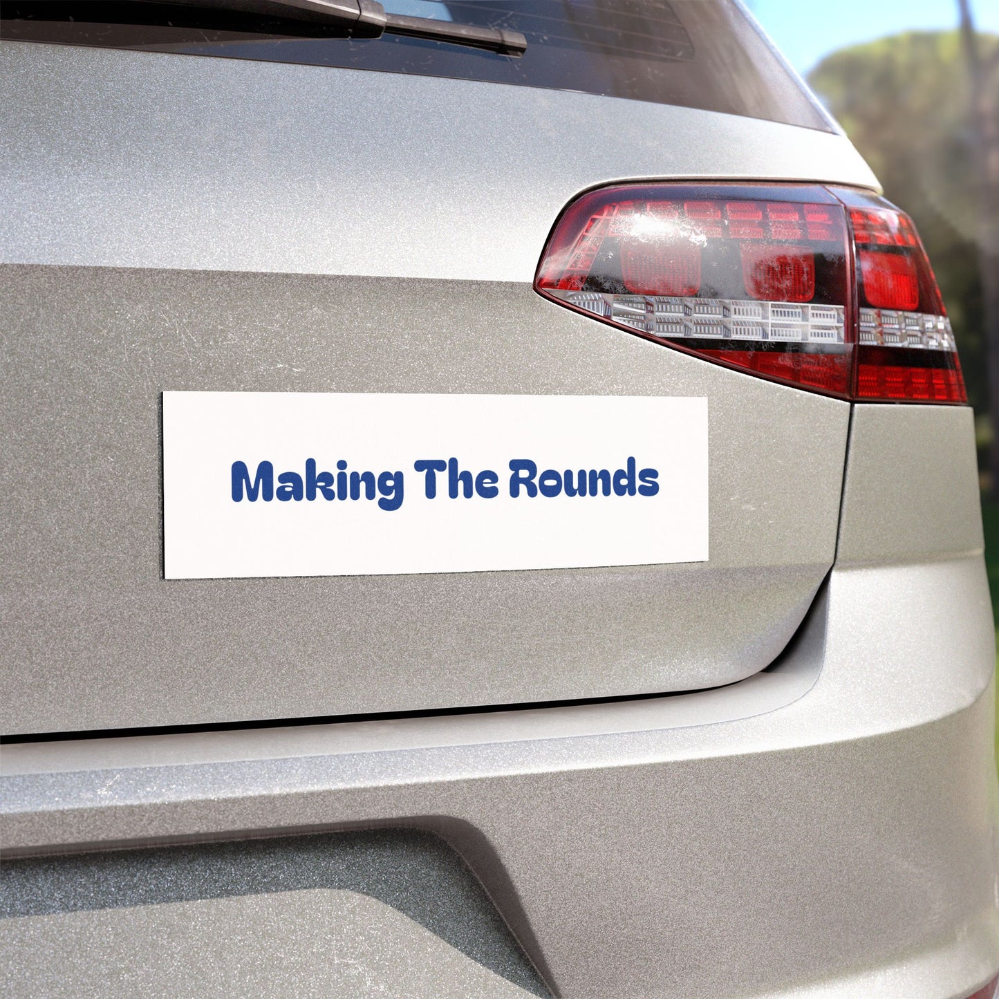 Making The Rounds Dark Blue Car Magnets