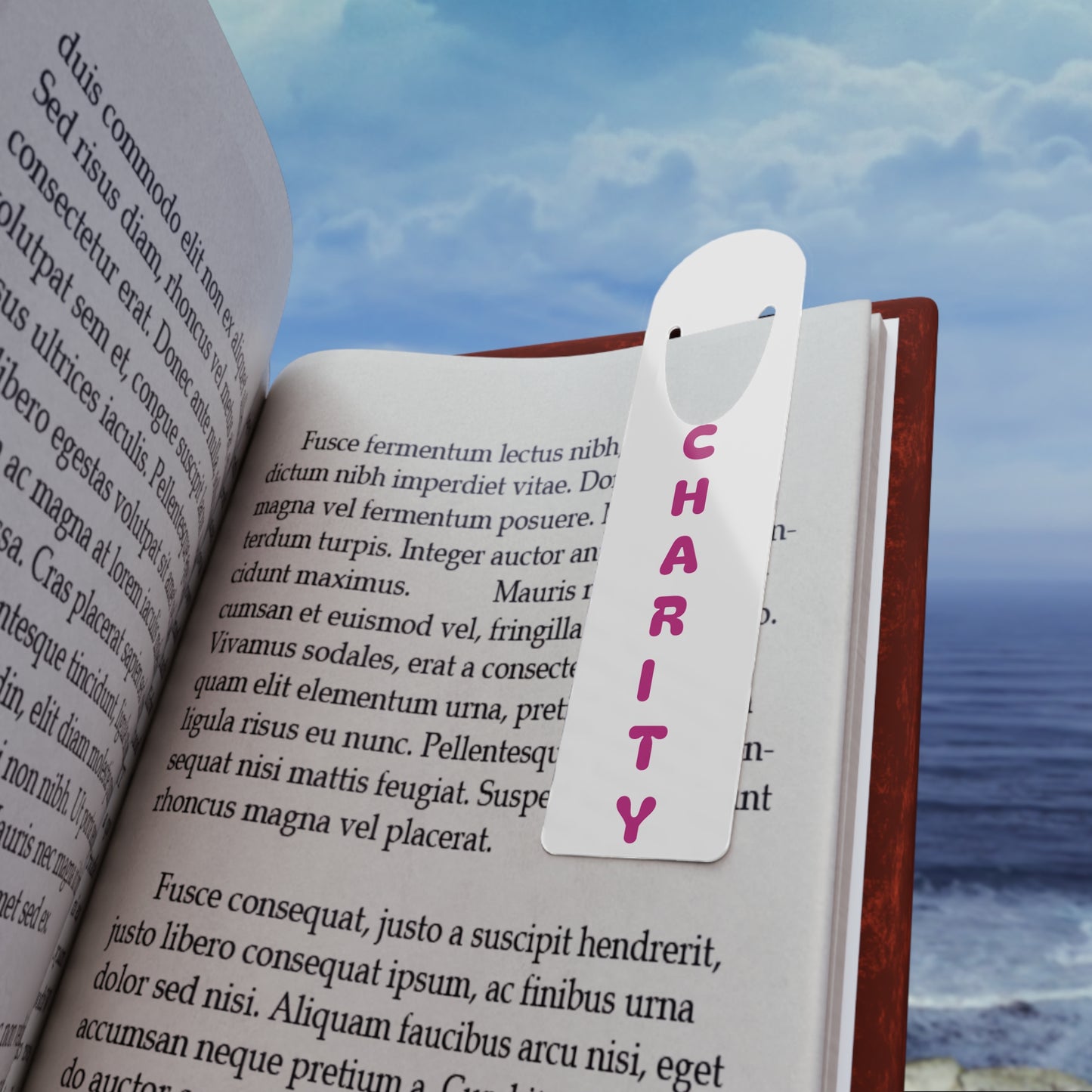 Charity Bookmark Pink