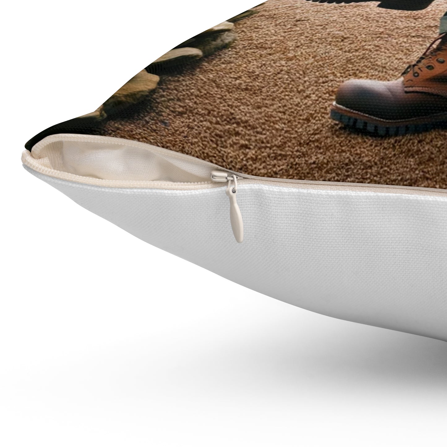 Out In Public Spun Polyester Square Pillow