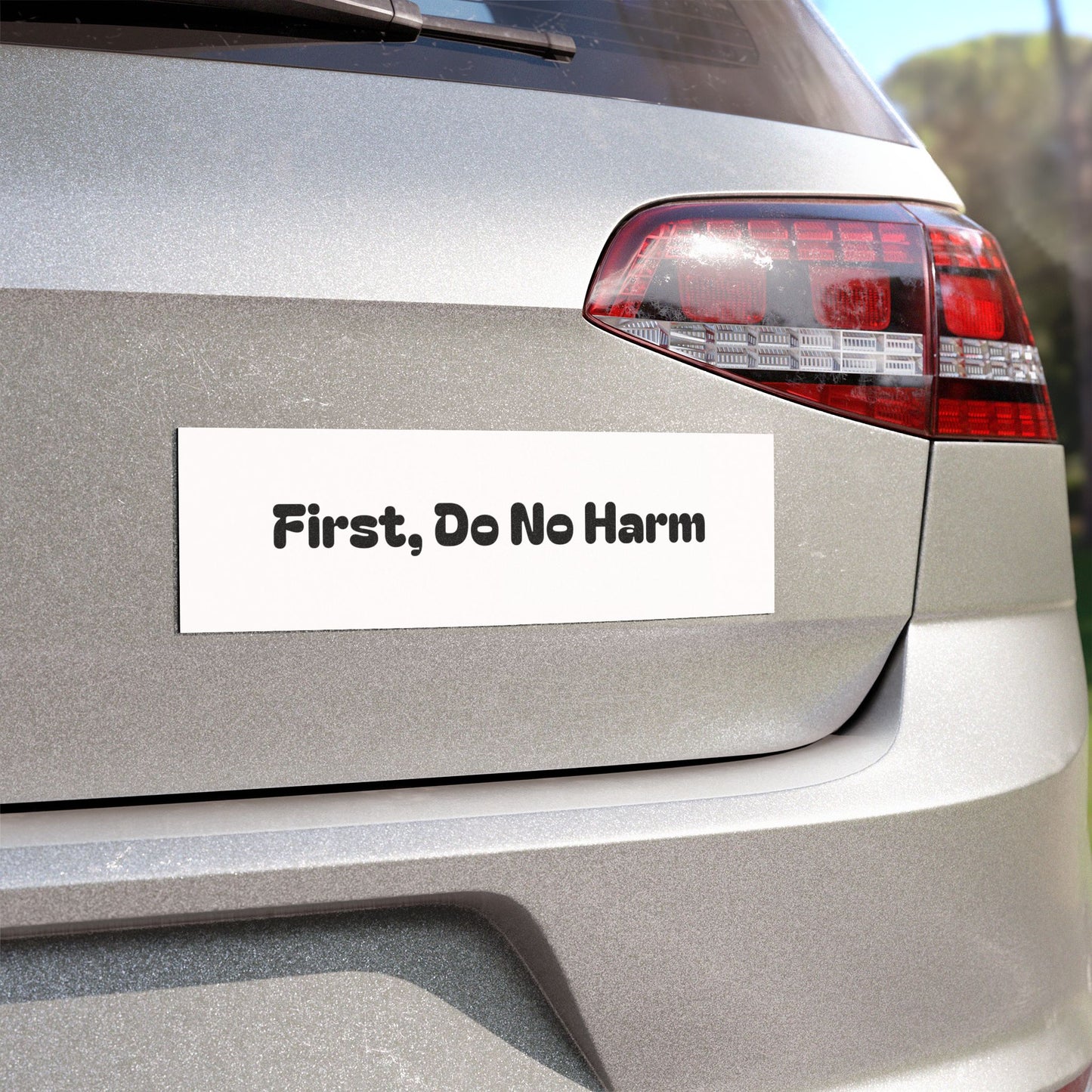 First Do No Harm Black Car Magnets