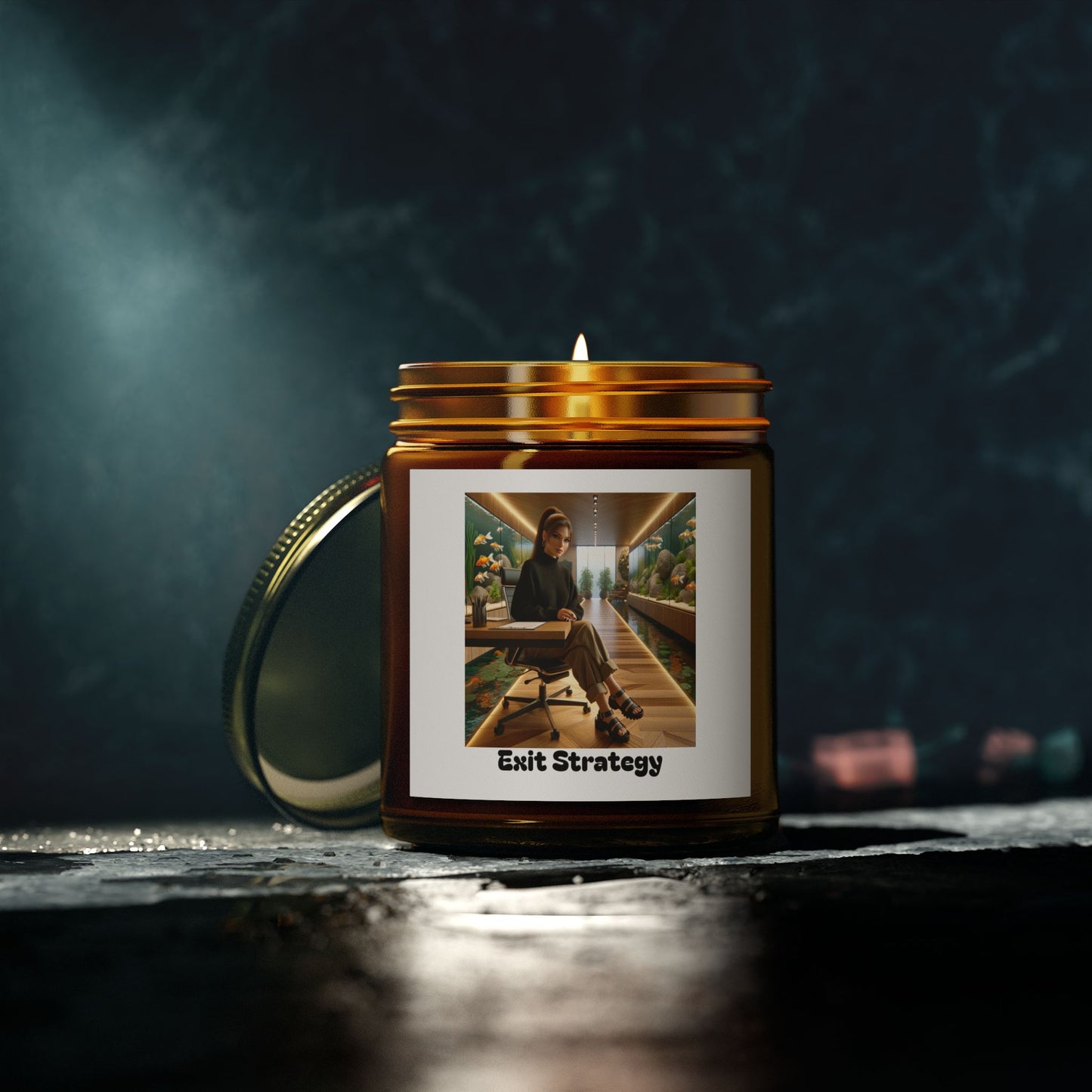 Exit Strategy Scented Candles, Coconut Apricot Wax (4oz, 9oz)