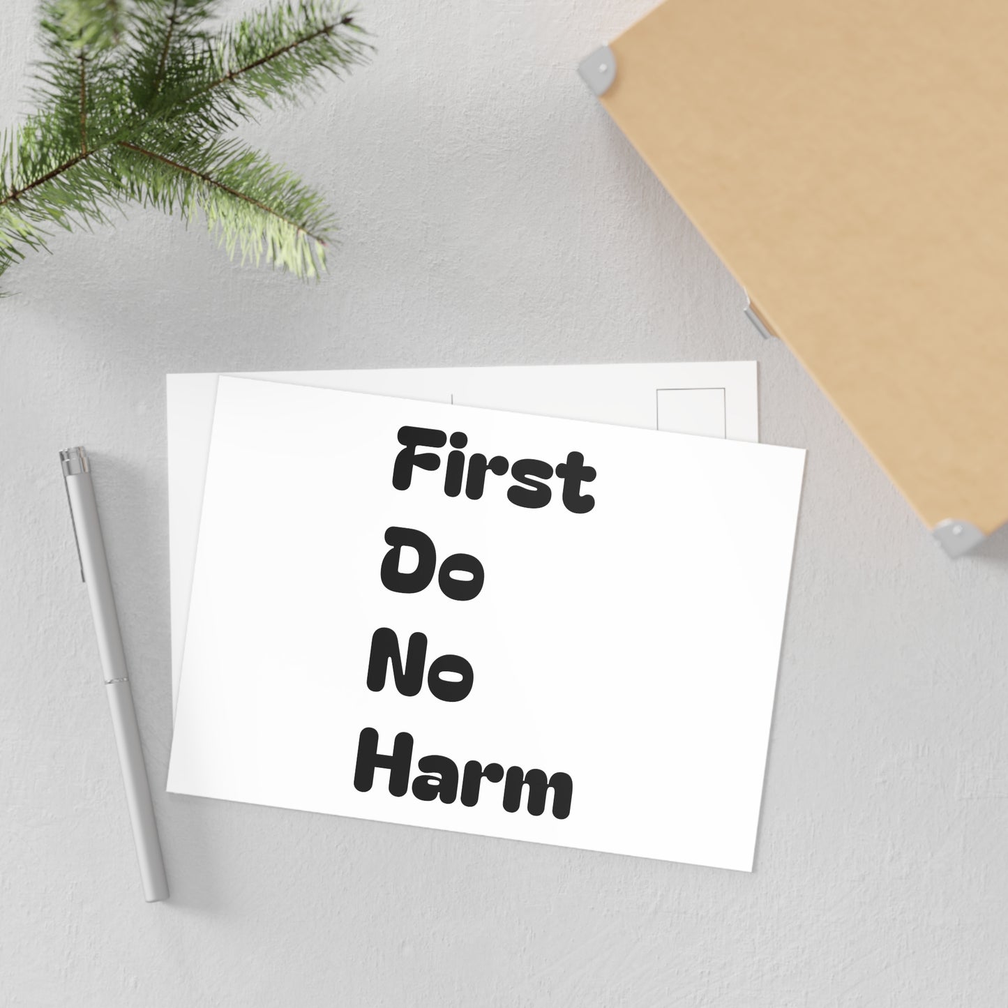 First Do No Harm Black Fine Art Postcards