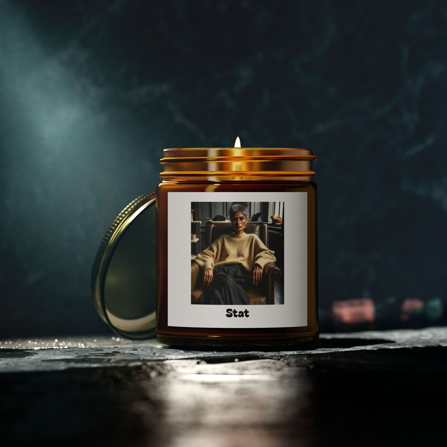 Stat Scented Candles, Coconut Apricot Wax (4oz, 9oz)