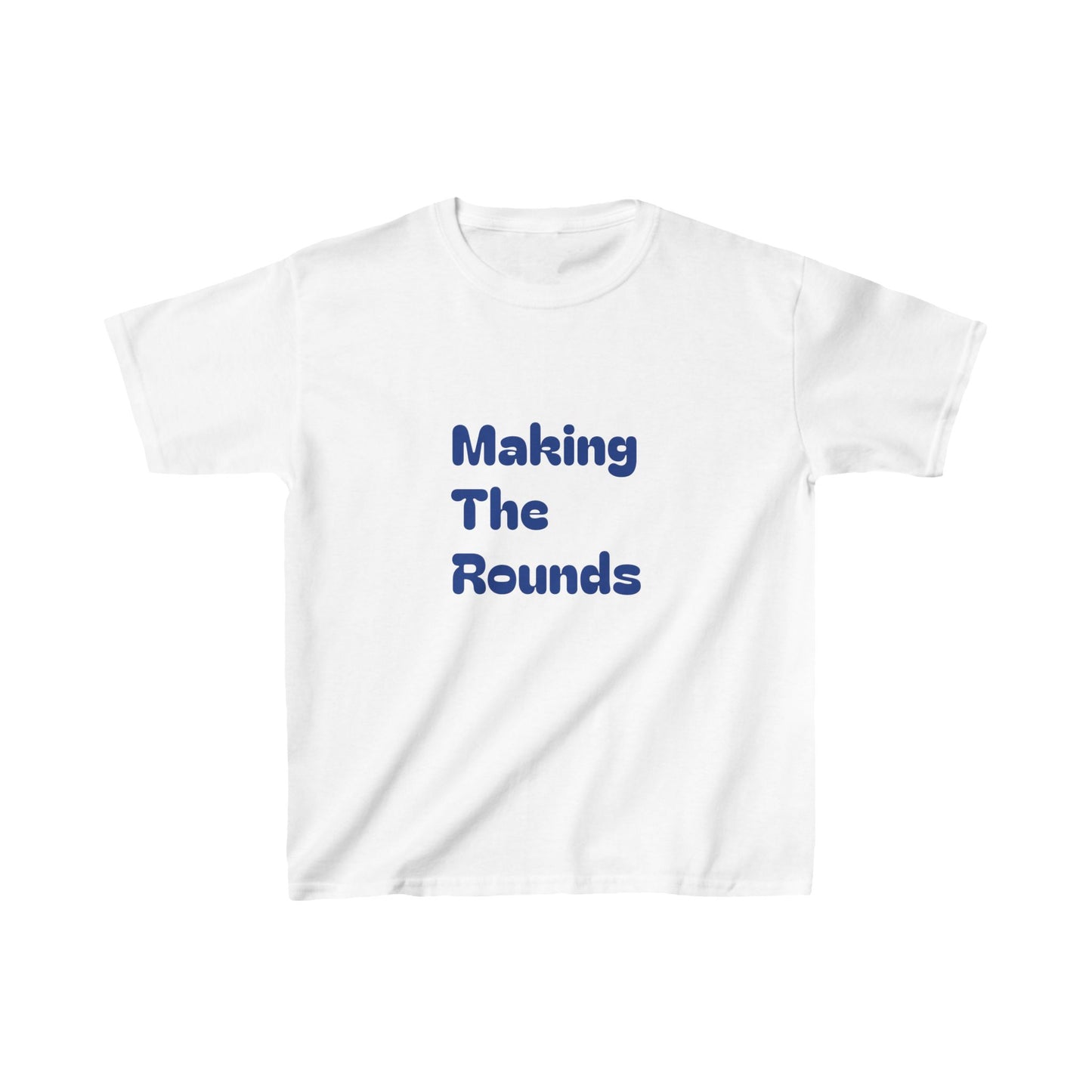 Making The Rounds Dark Blue Kids Heavy Cotton™ Tee