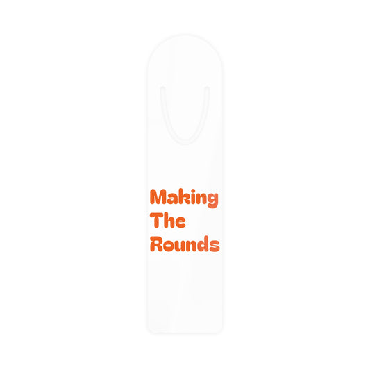 Making The Rounds Orange Bookmark