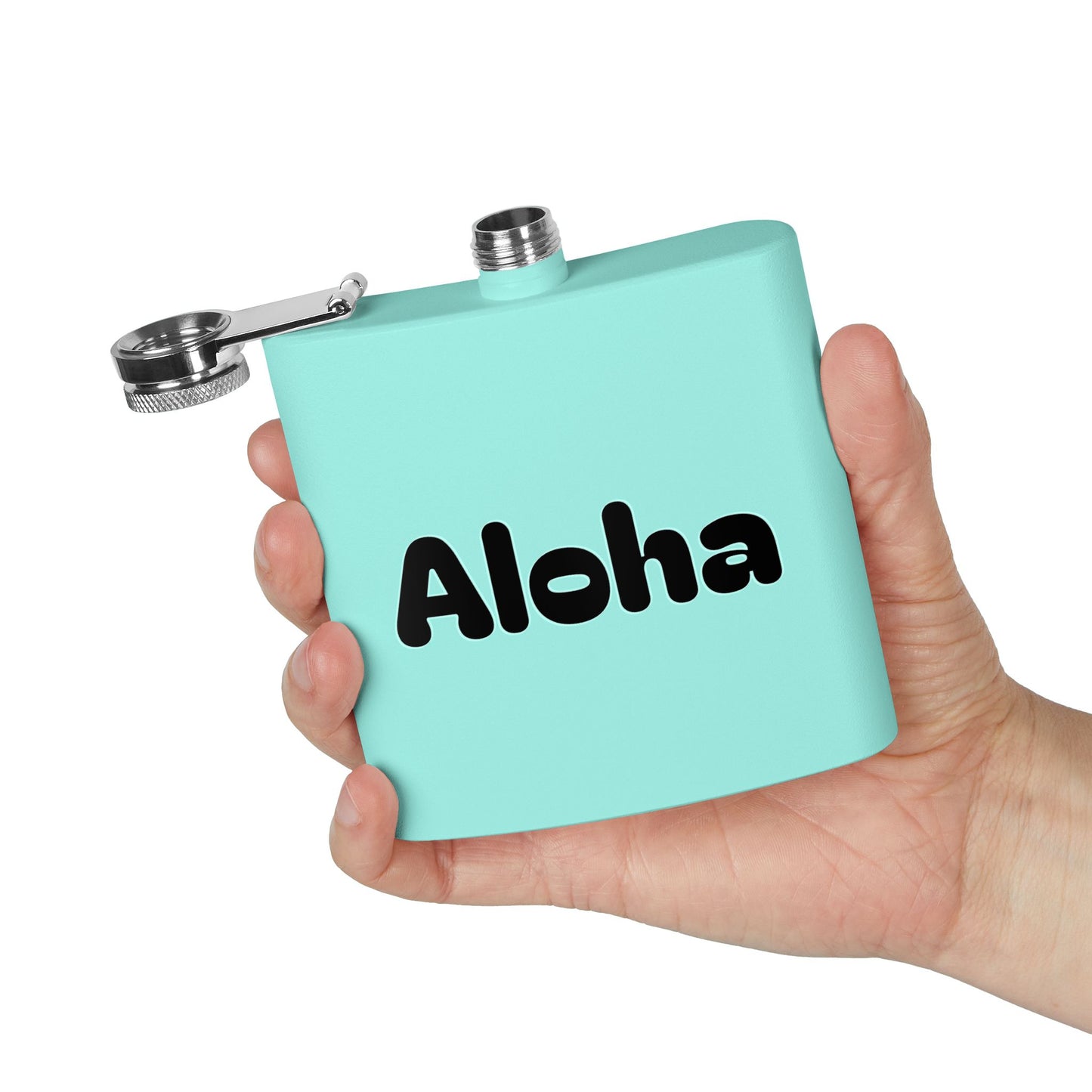 Aloha Stainless Steel Flask — 6oz Travel Hip Flask