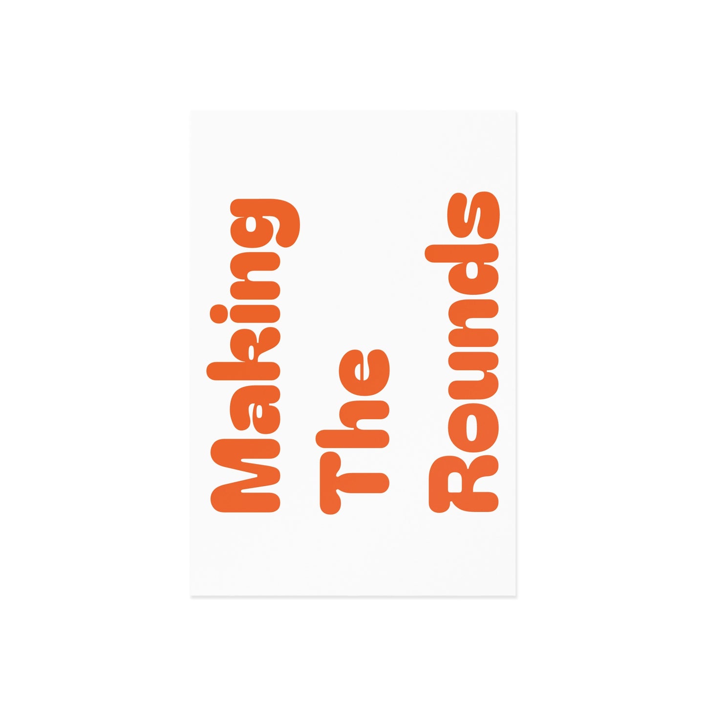 Making The Rounds Orange Fine Art Postcards