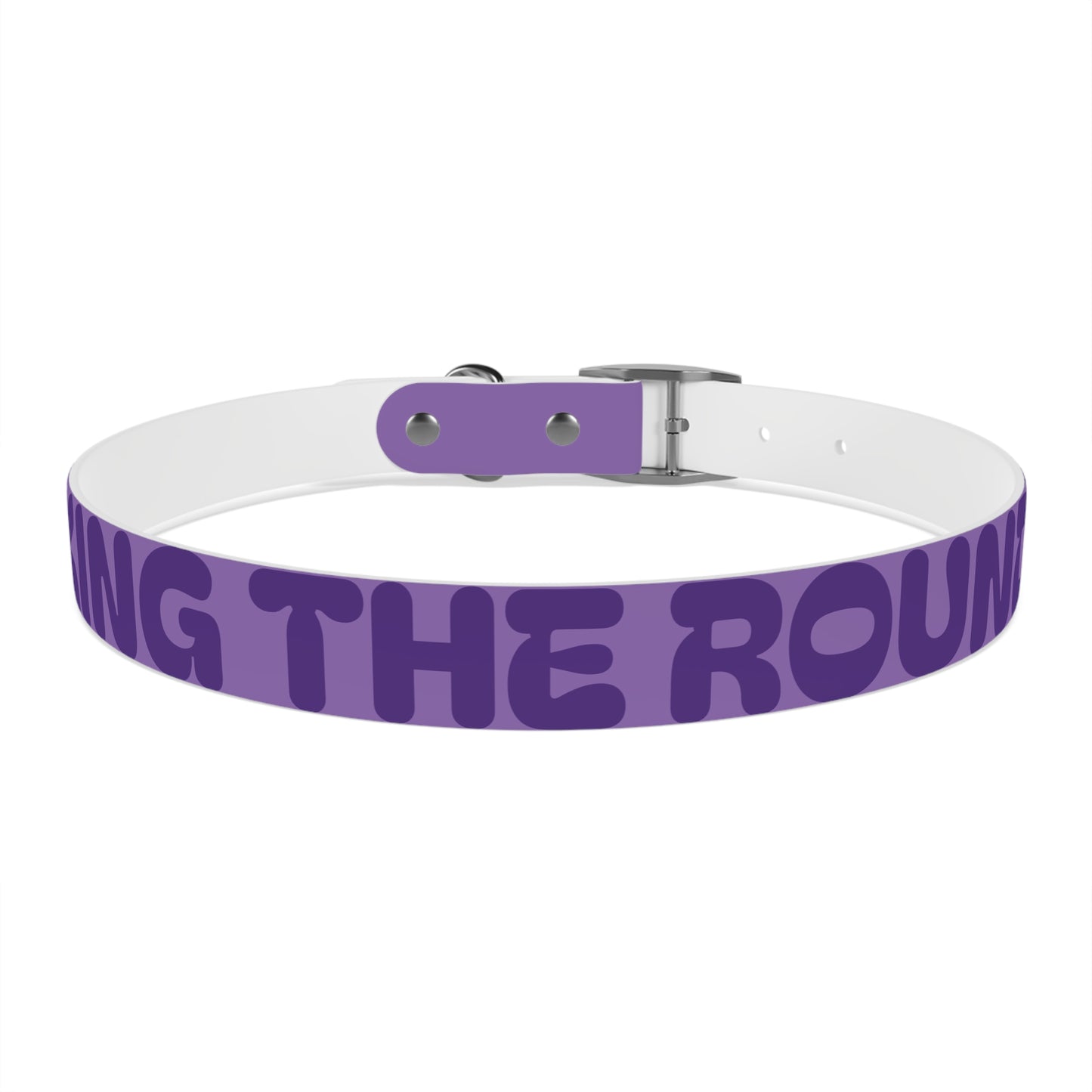 Making The Rounds Purple Dog Collar