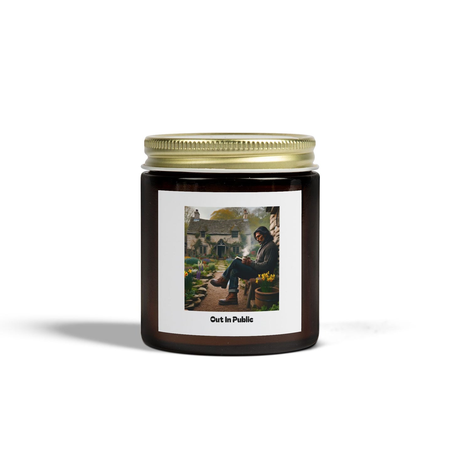 Out In Public Scented Candles, Coconut Apricot Wax (4oz, 9oz)