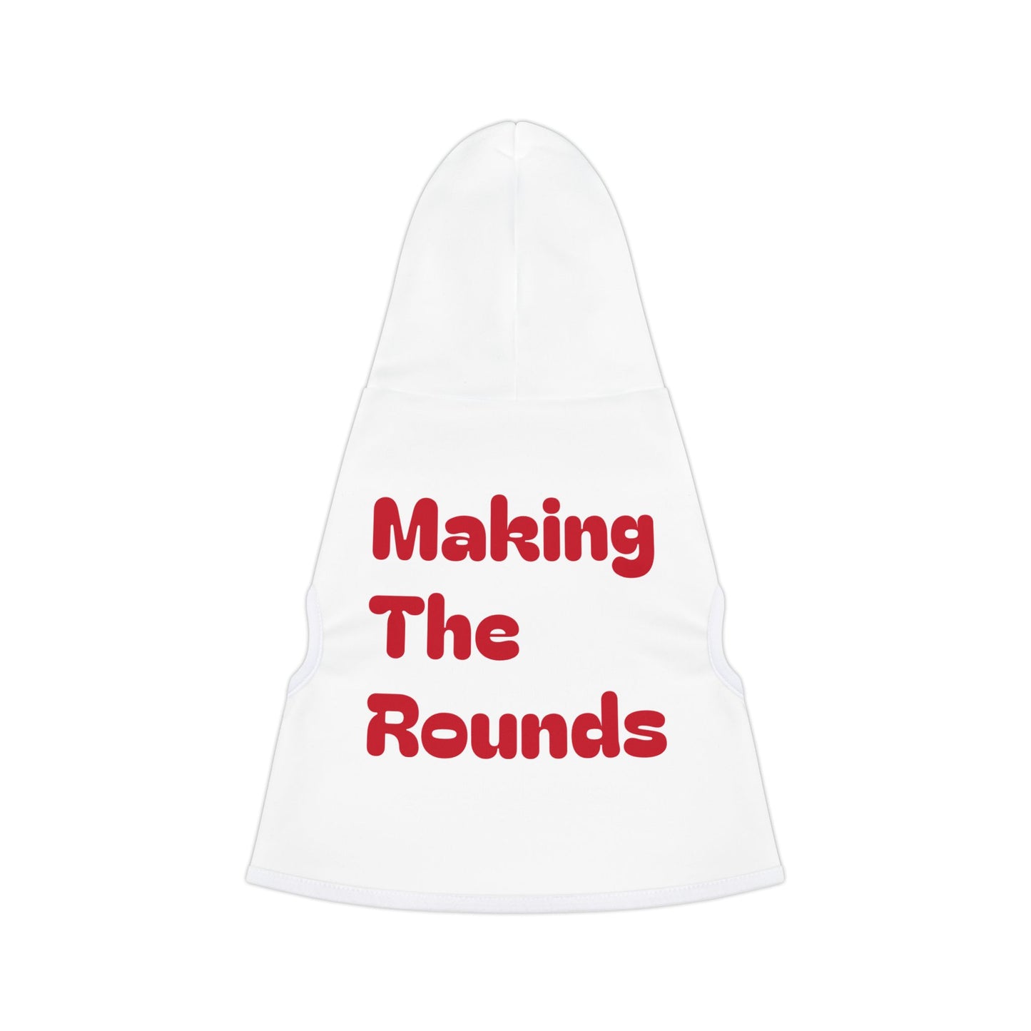 Making The Rounds Red Pet Hoodie