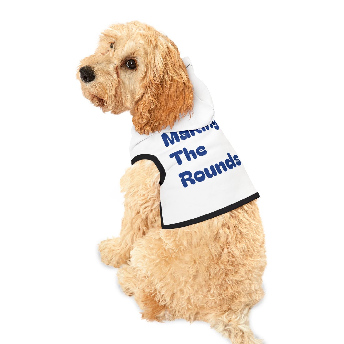 Making The Rounds Dark Blue Pet Hoodie