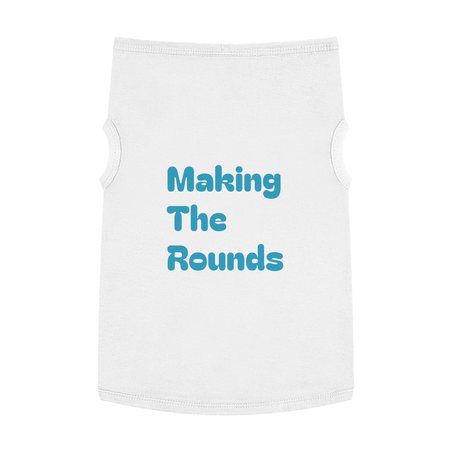 Making The Rounds Blue Pet Tank Top