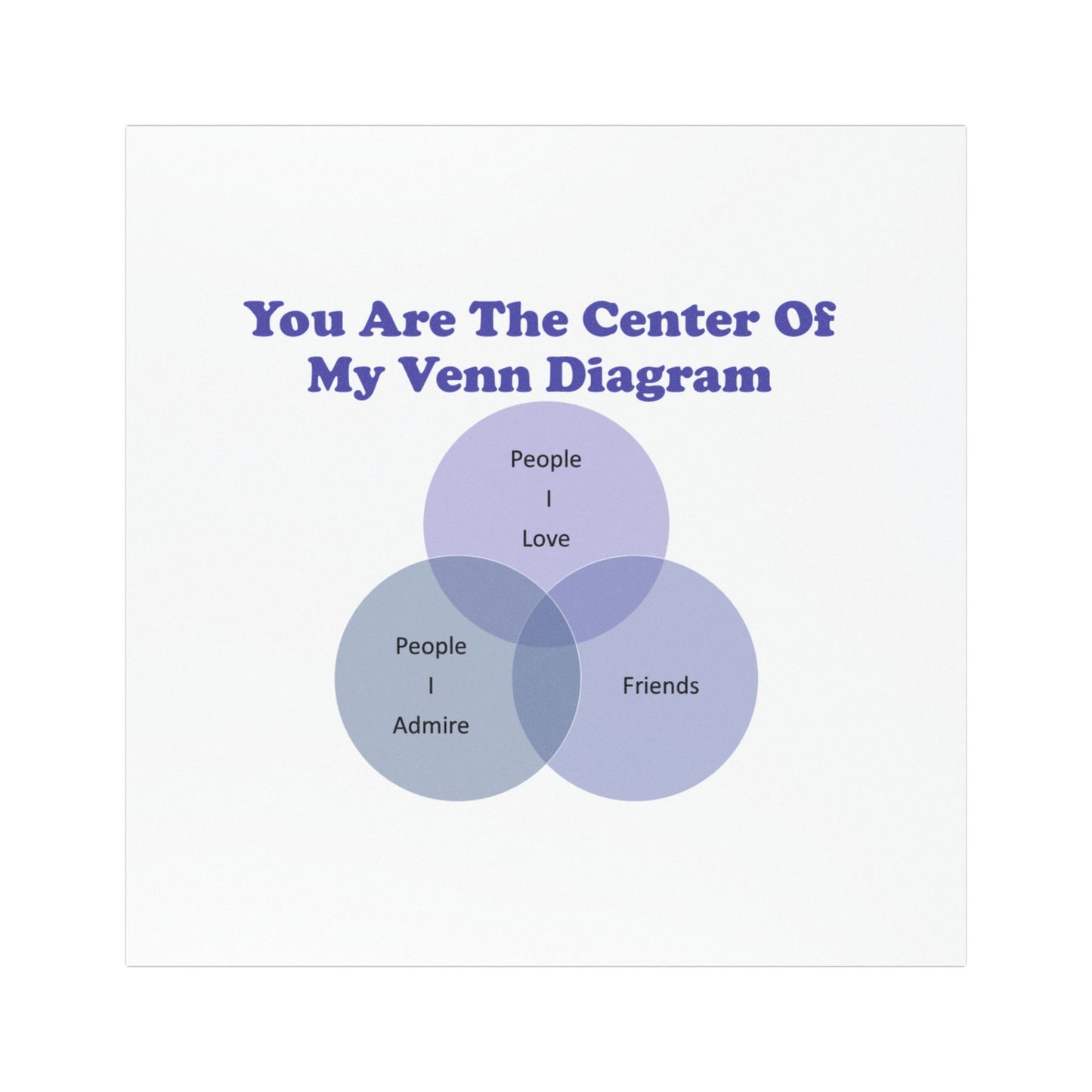 You Are The Center Of My Venn Diagram Car Magnets