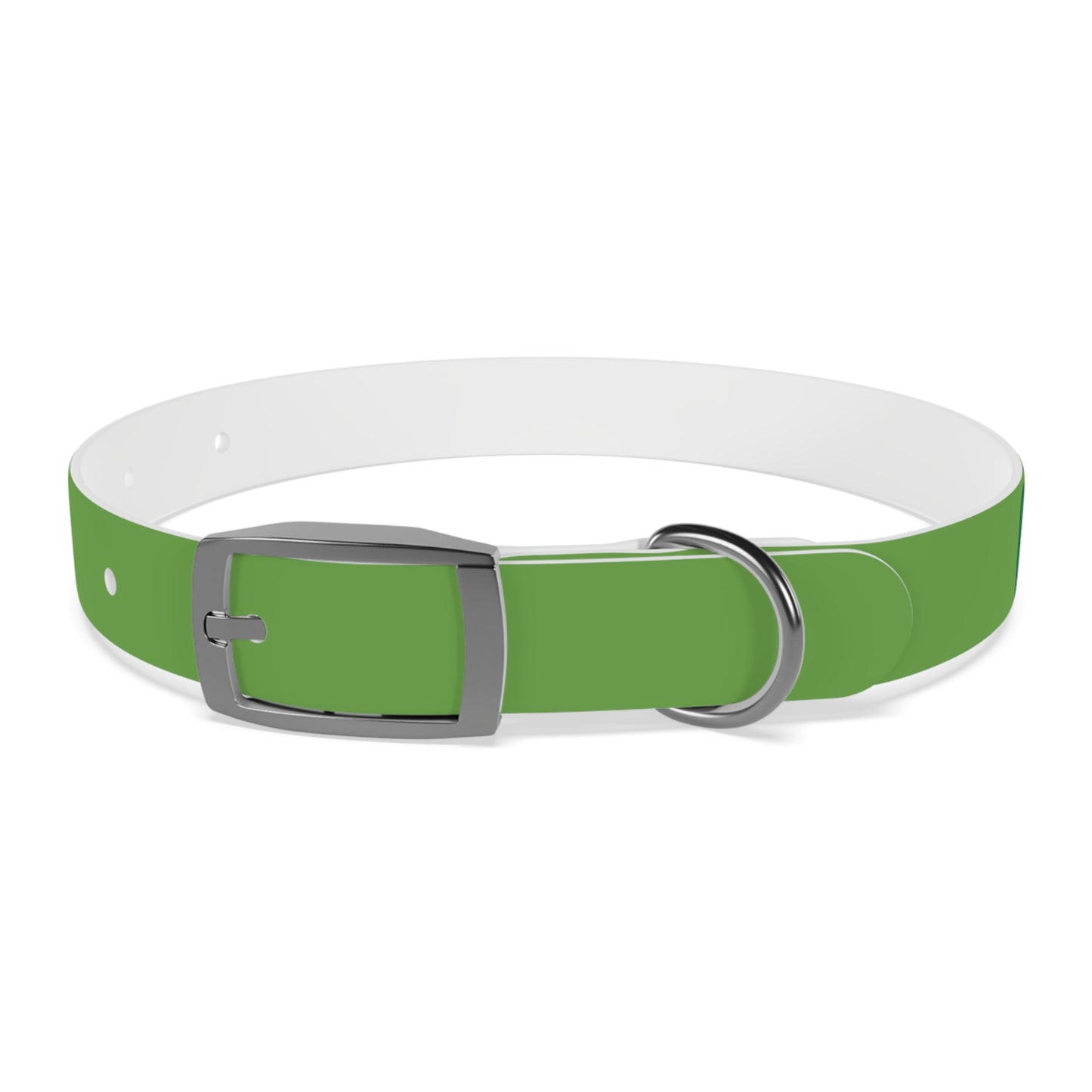 Making The Rounds Green Dog Collar