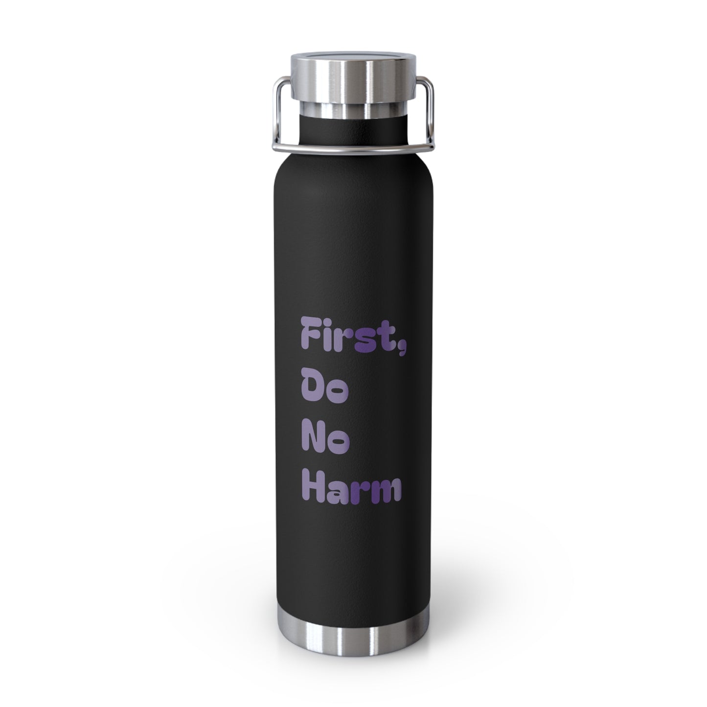 First Do No Harm Purple Copper Vacuum Insulated Bottle, 22oz