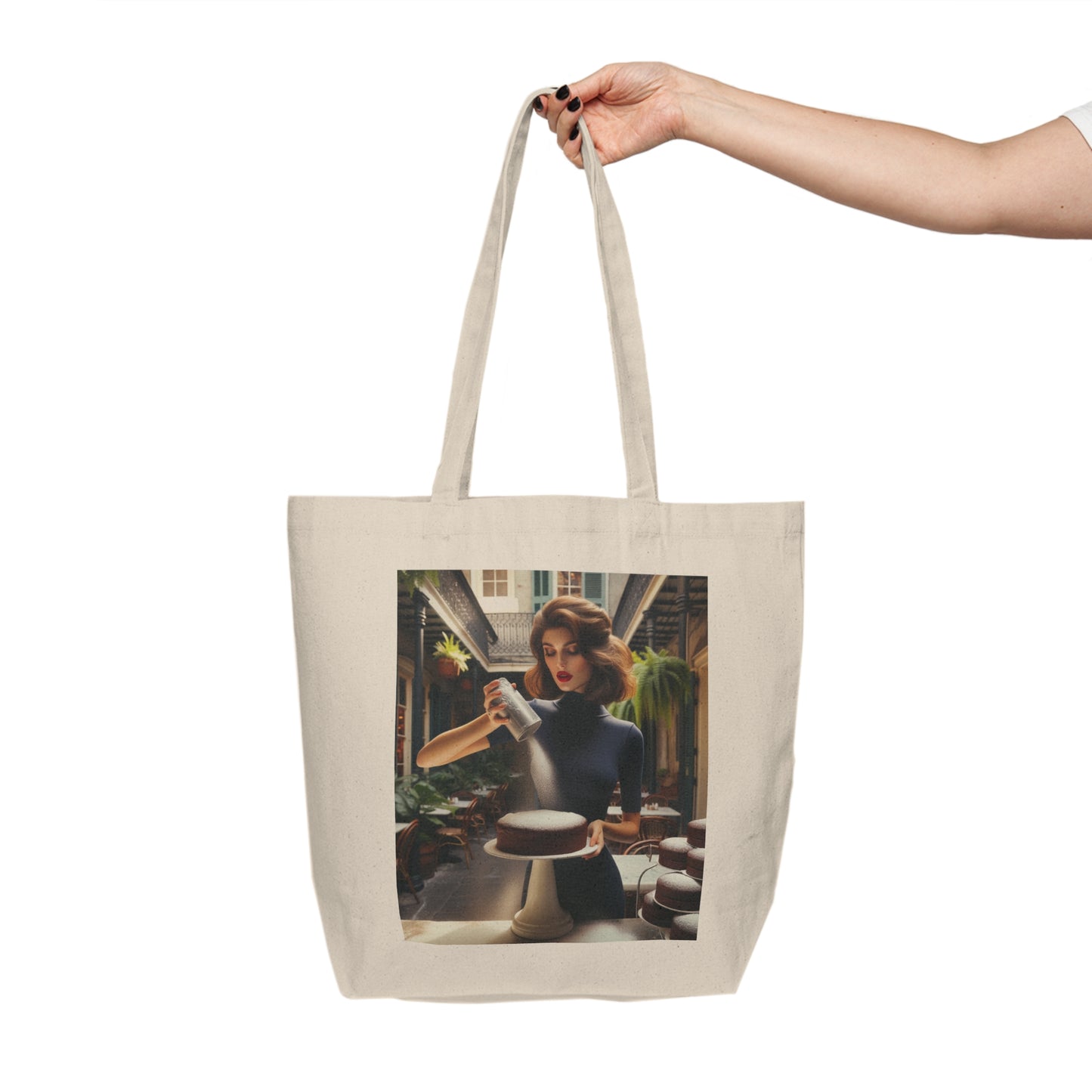 Spoonful Of Sugar Canvas Shopping Tote