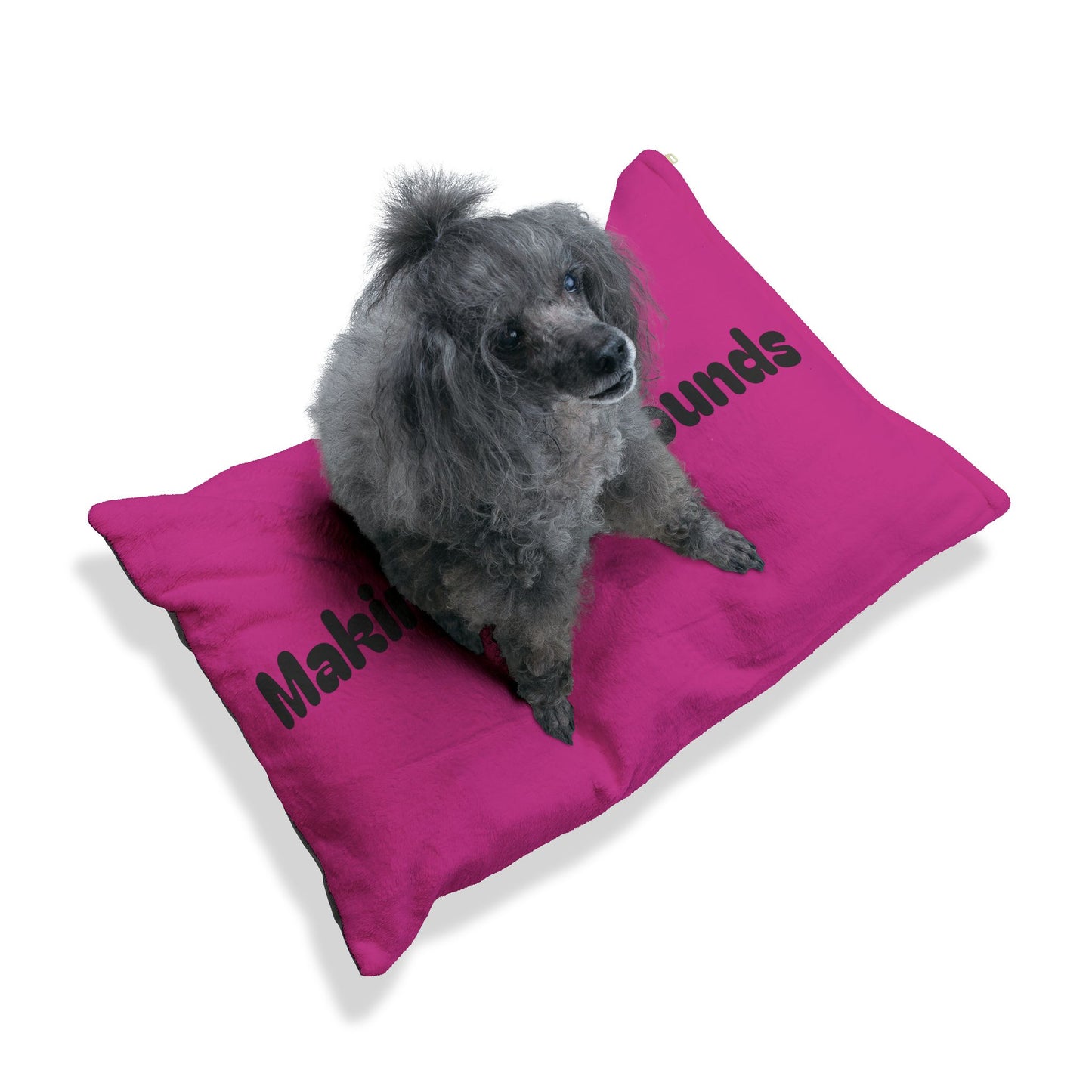 Making The Rounds Pink with Black Pet Bed