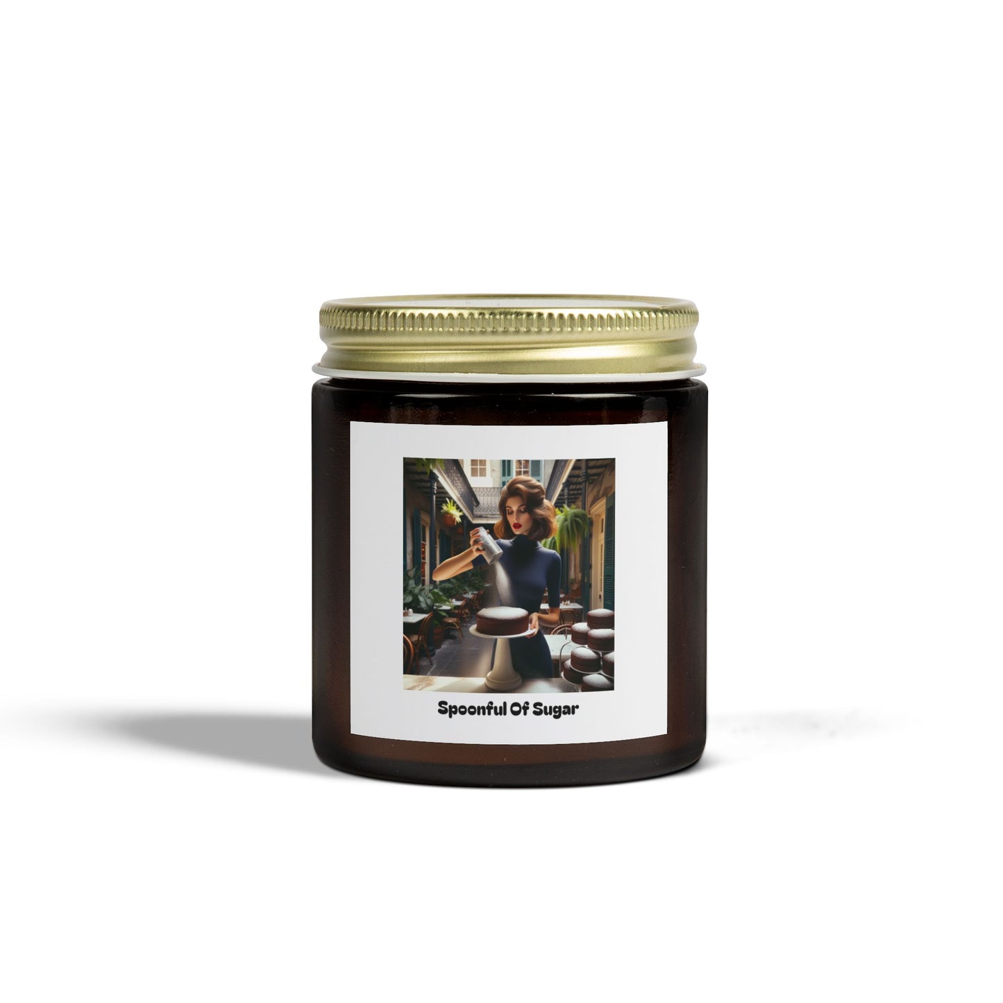 Spoonful Of Sugar Scented Candles, Coconut Apricot Wax (4oz, 9oz)