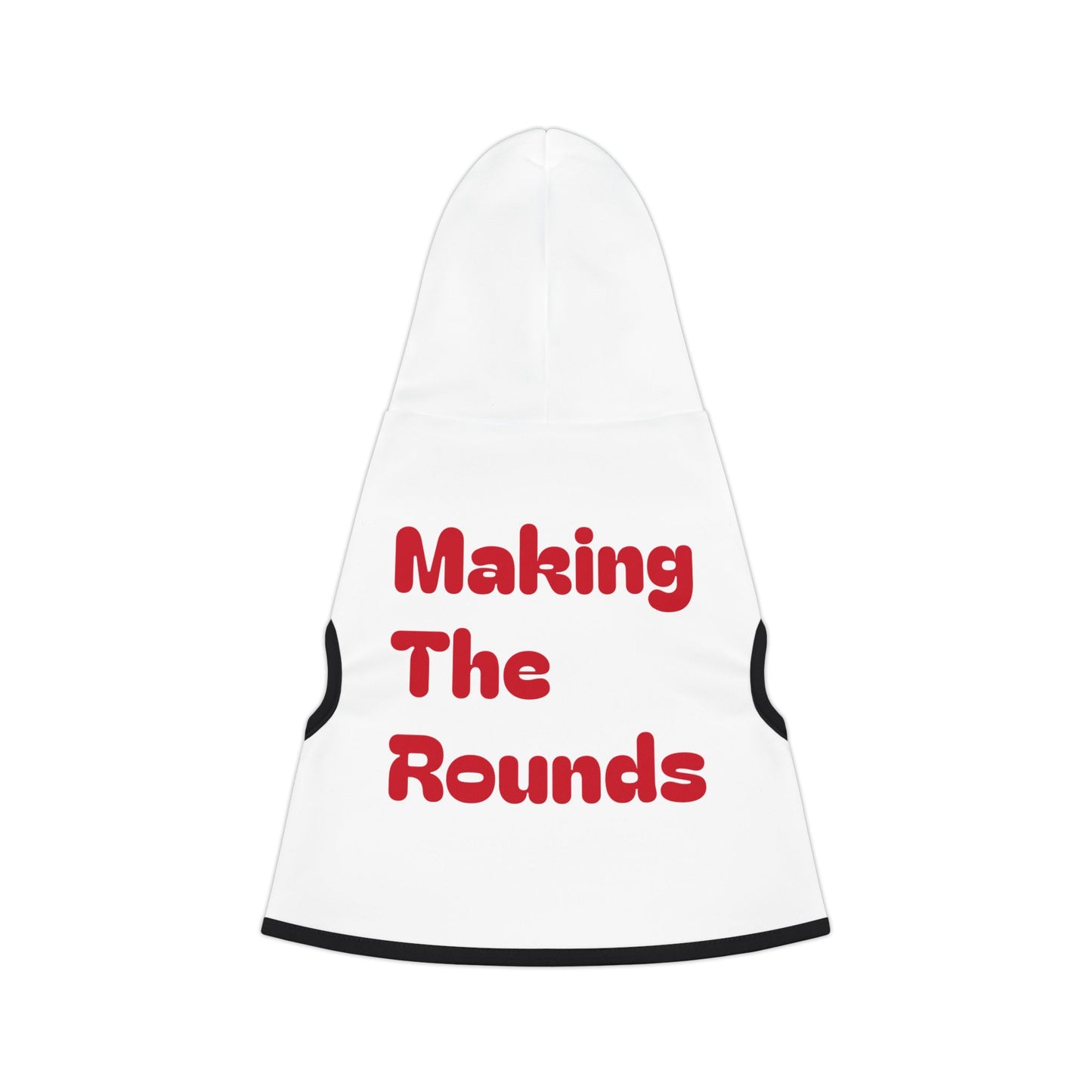 Making The Rounds Red Pet Hoodie