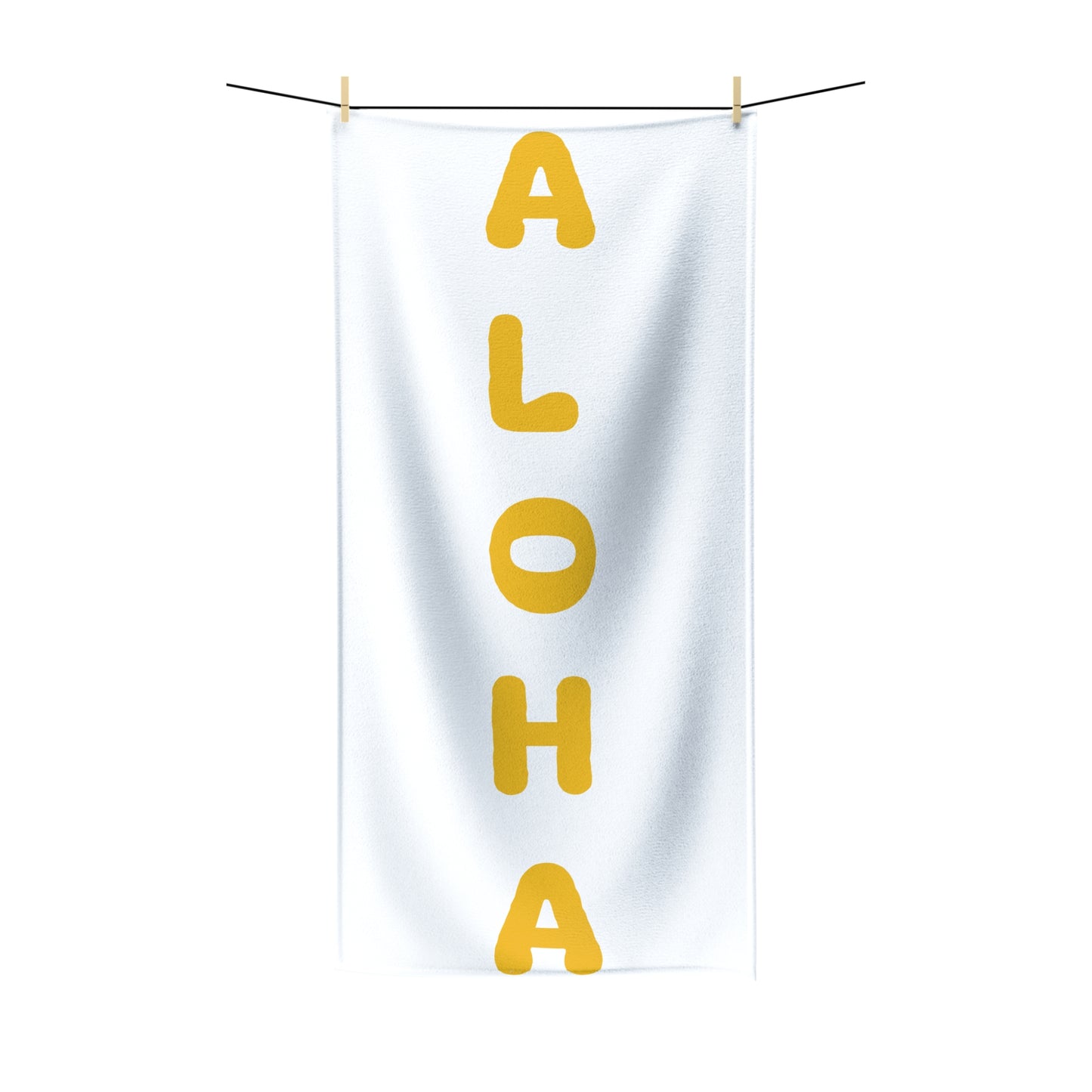 Aloha Yellow Polycotton Towel