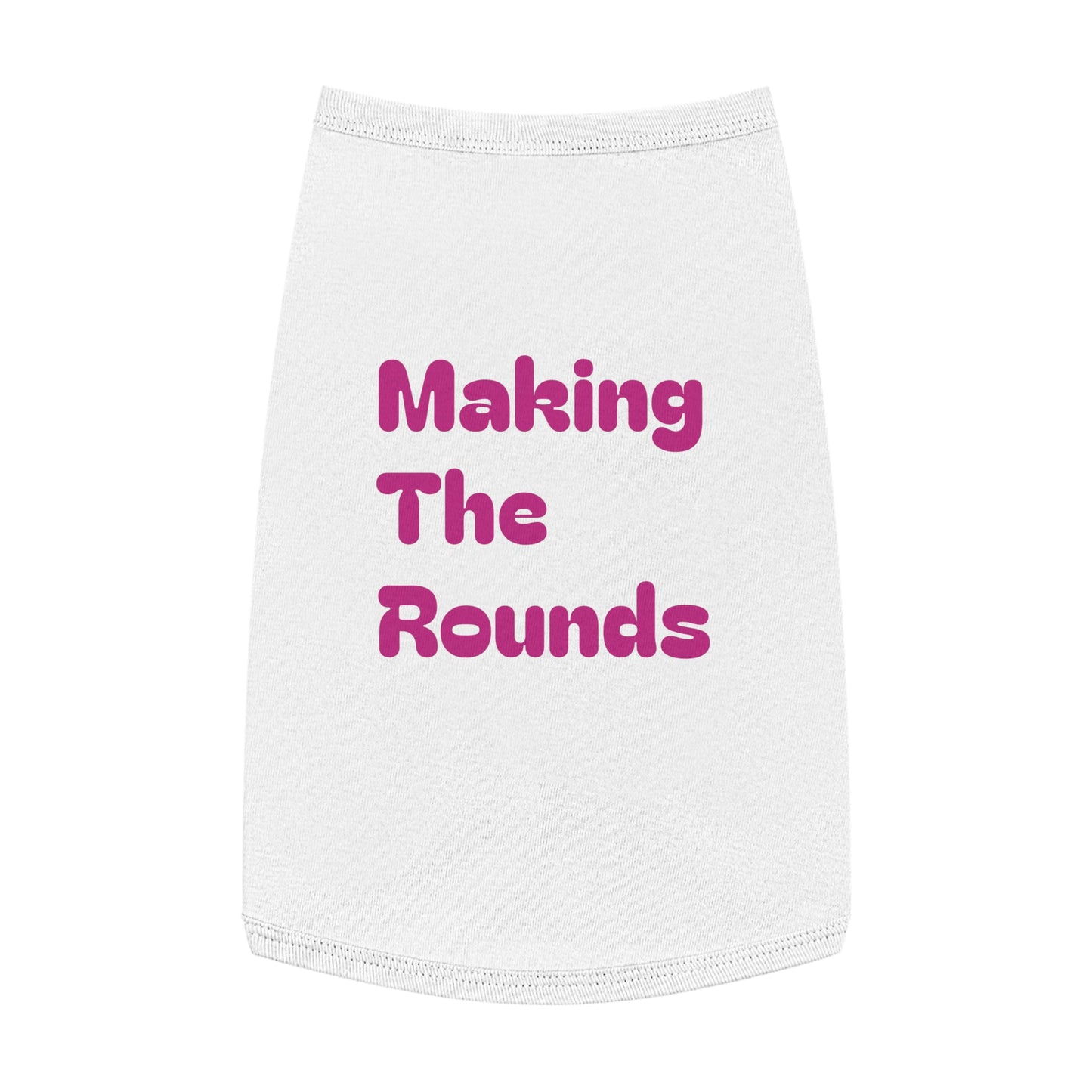 Making The Rounds Pink Pet Tank Top