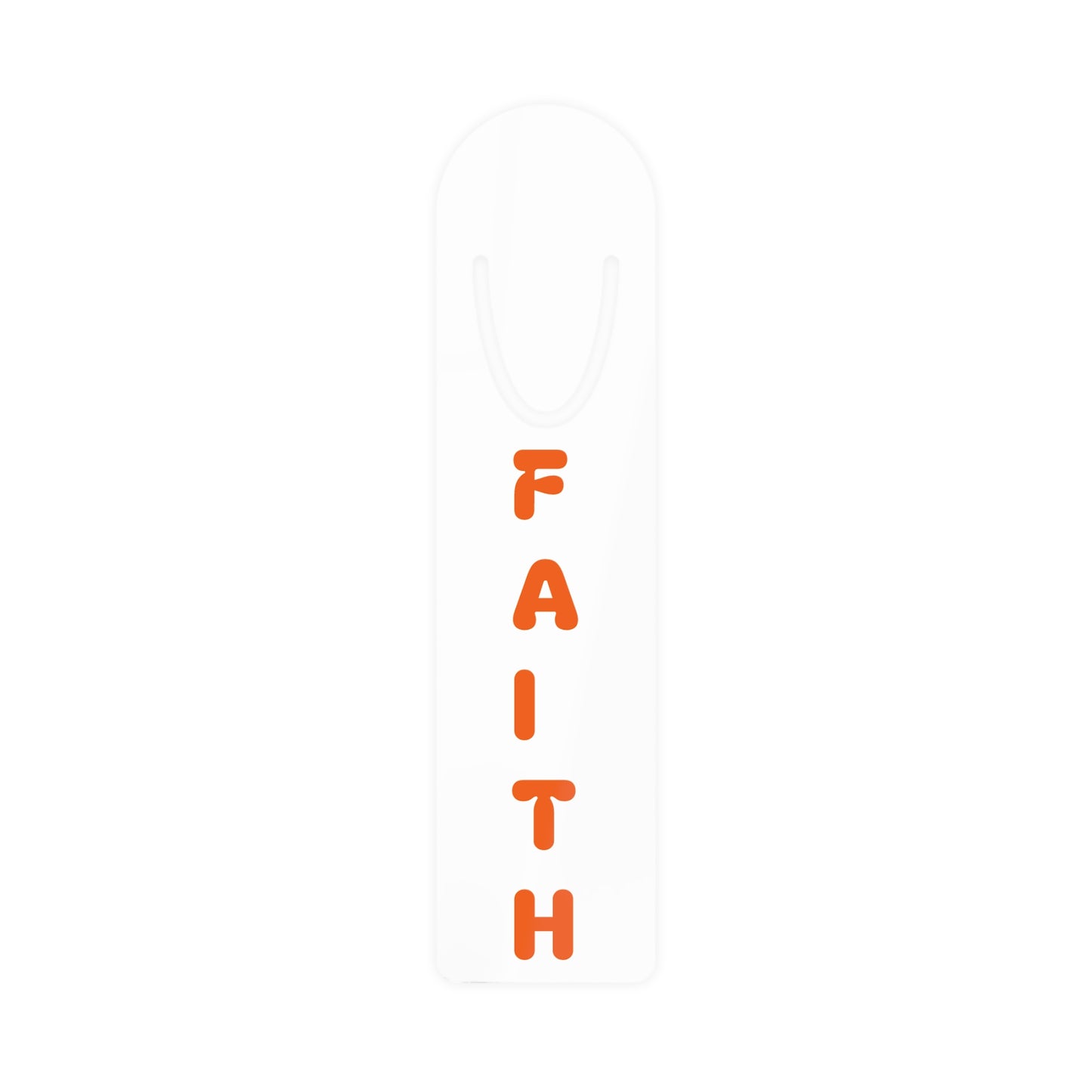 Faith Bookmark--Orange