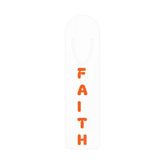 Faith Bookmark--Orange