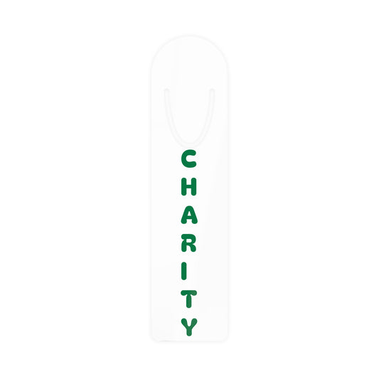 Charity Bookmark Green