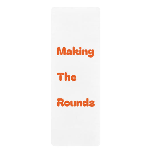 Making The Rounds Orange Rubber Yoga Mat