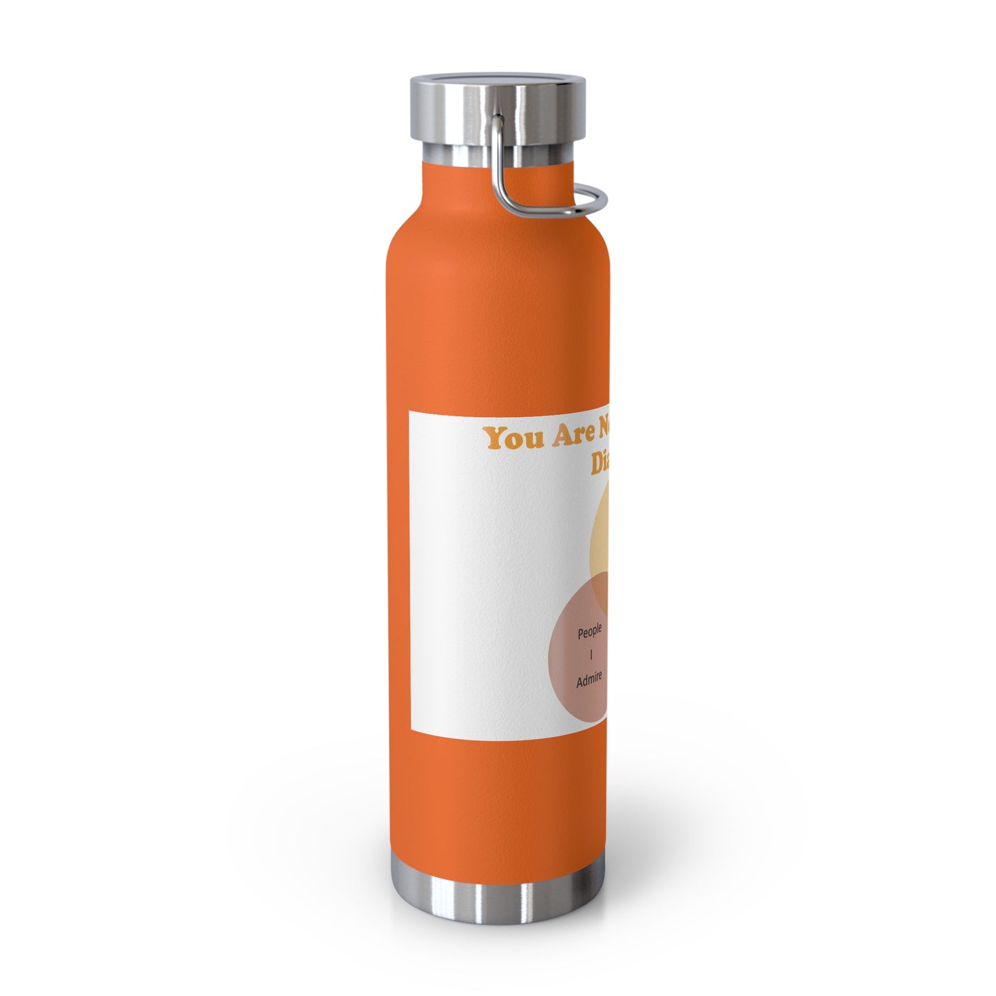 You Are Not In My Venn Diagram Orange Copper Vacuum Insulated Bottle, 22oz