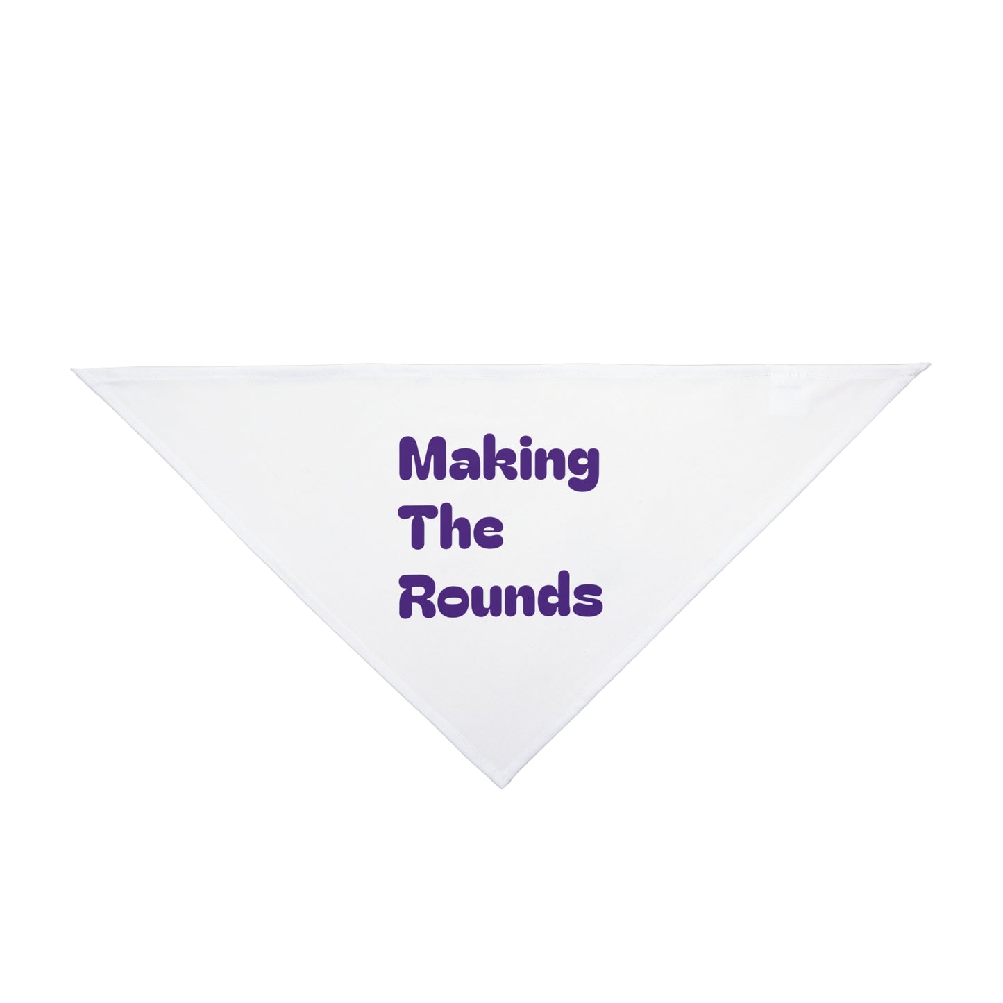 Making The Rounds Purple Pet Bandana