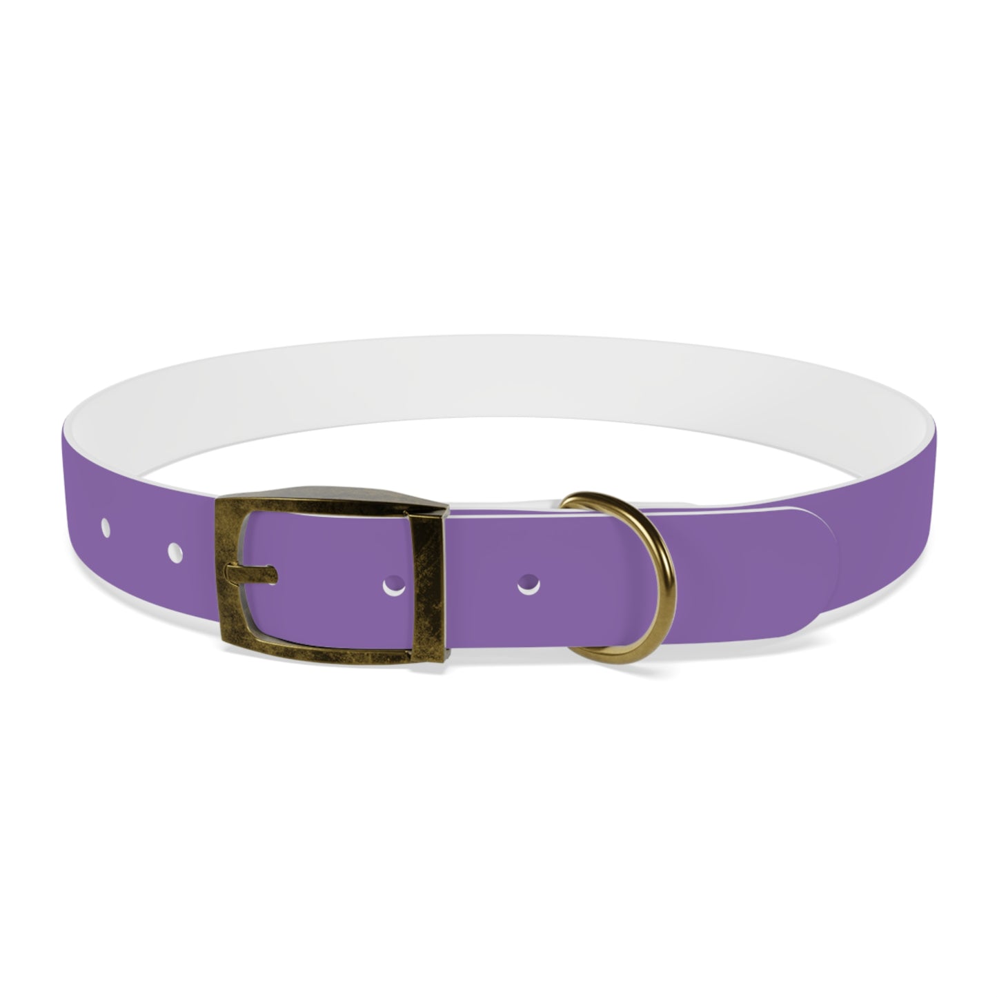 Making The Rounds Purple Dog Collar