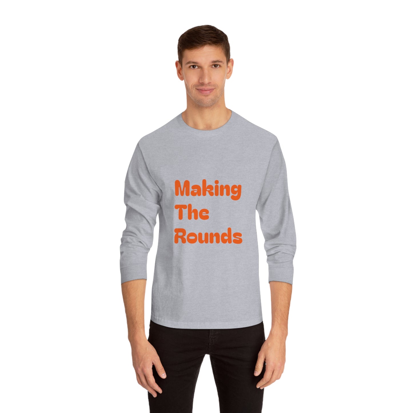 Making The Rounds Orange Unisex Classic Long Sleeve T-Shirt