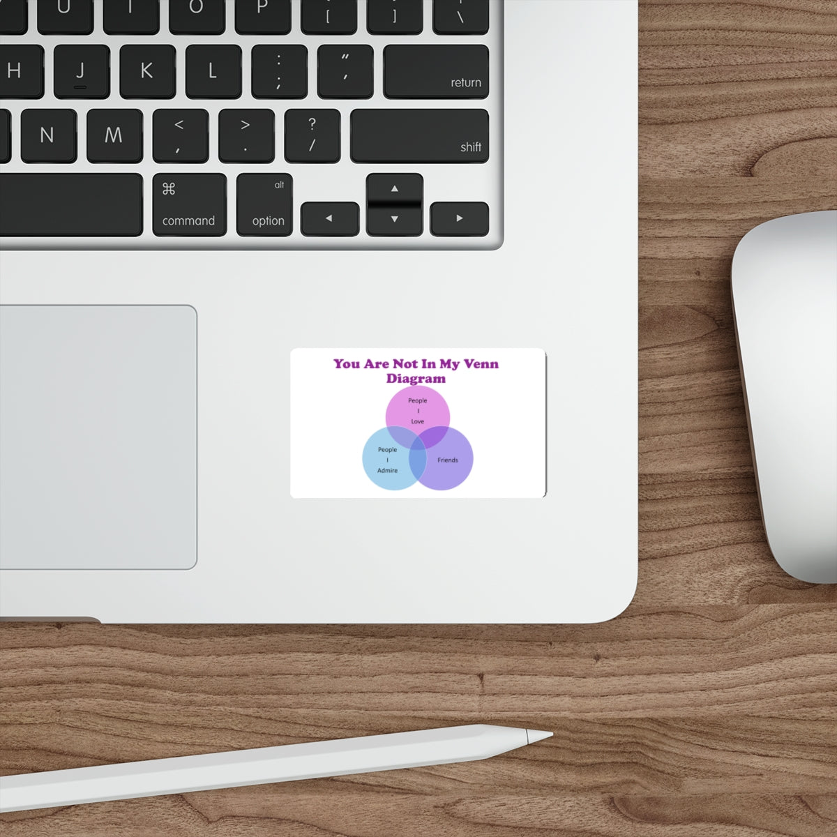 You Are Not In My Venn Diagram Blue / Purple Die-Cut Stickers