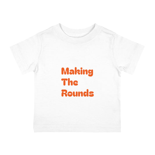 Making The Rounds Orange Infant Cotton Jersey Tee