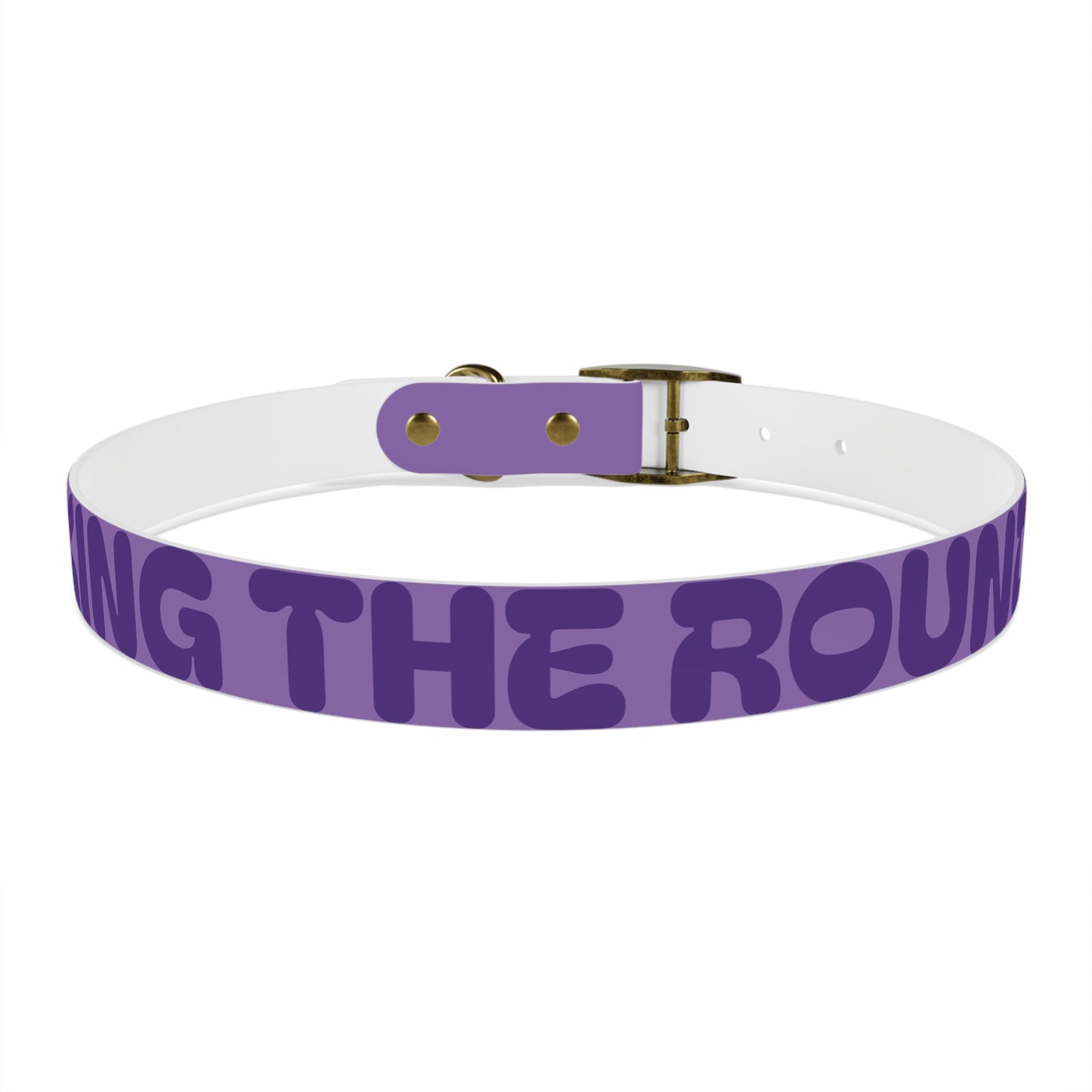 Making The Rounds Purple Dog Collar