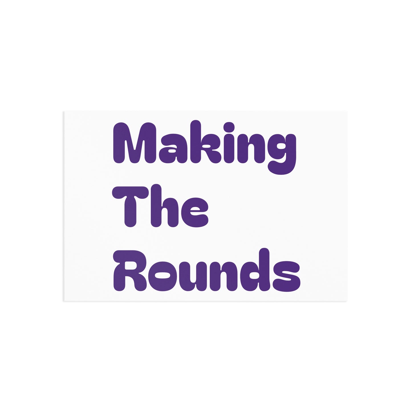 Making The Rounds Purple Fine Art Postcards