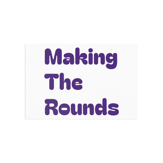 Making The Rounds Purple Fine Art Postcards