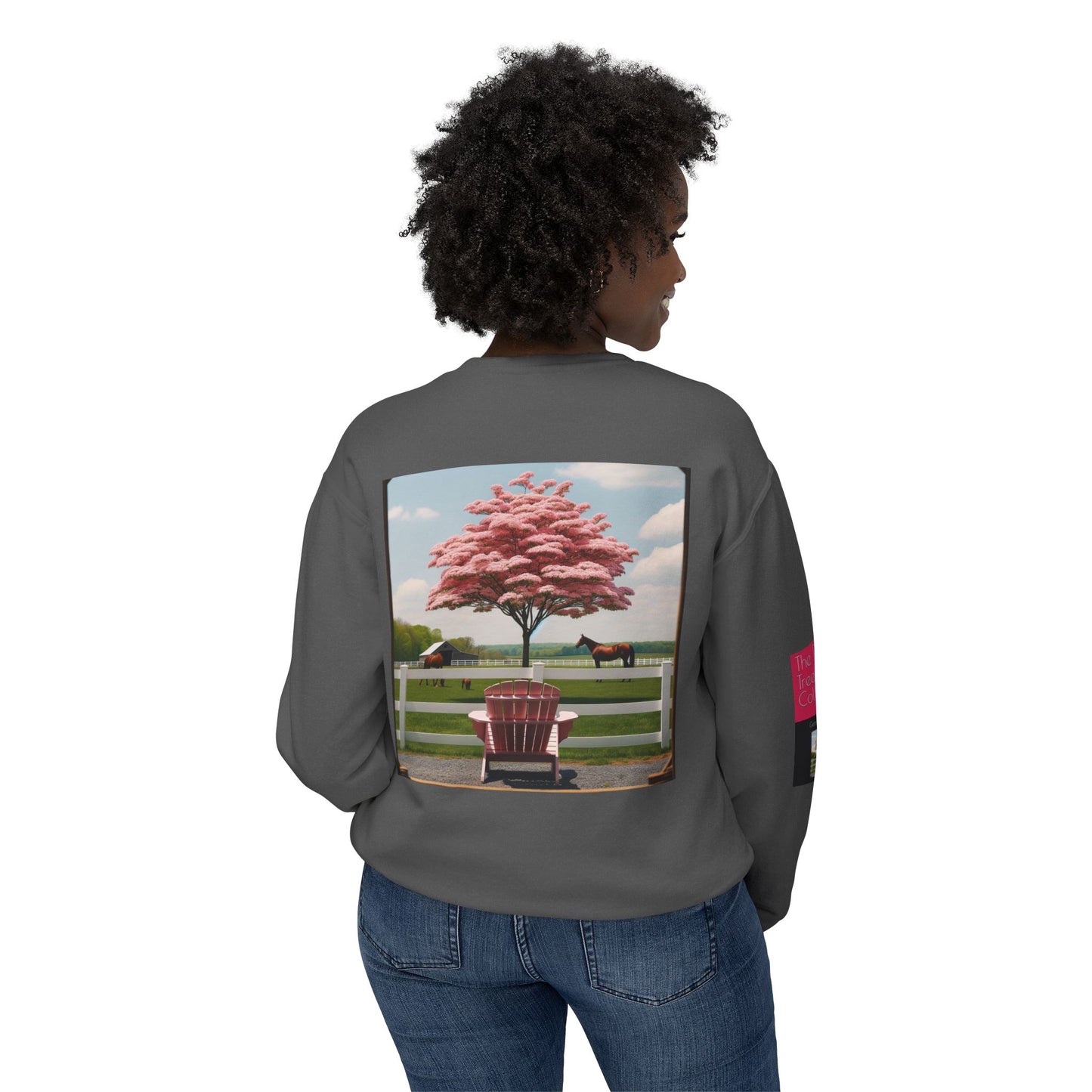 The Pink Tree Collective Cover Unisex Lightweight Crewneck Sweatshirt