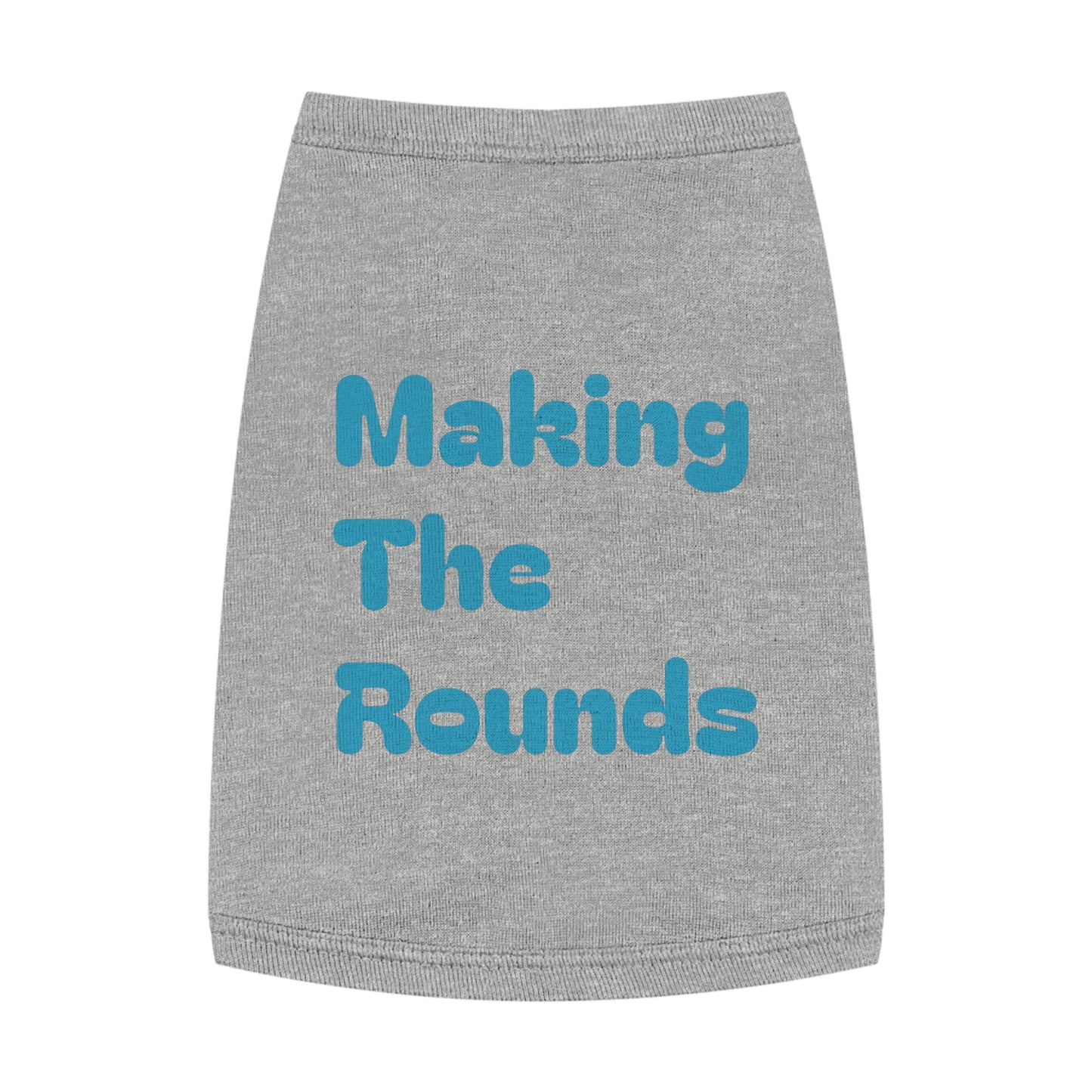 Making The Rounds Blue Pet Tank Top