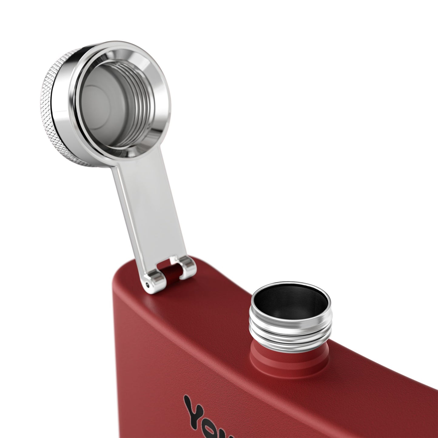 6oz Stainless Steel Flask — "You are the center of my Venn diagram" Romantic Hipster Gift