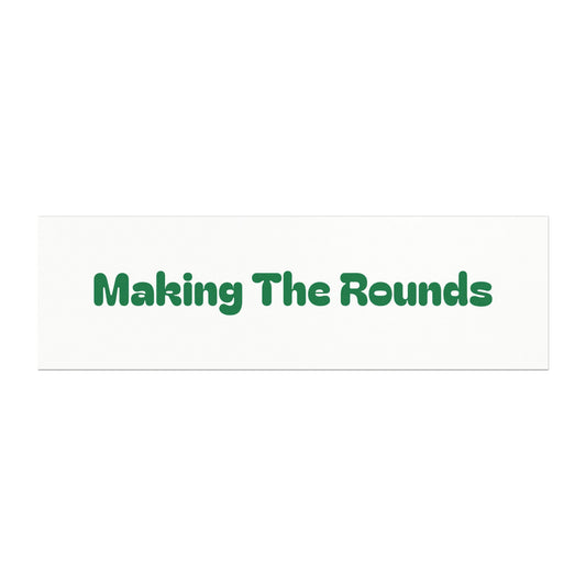 Making The Rounds Green Car Magnets