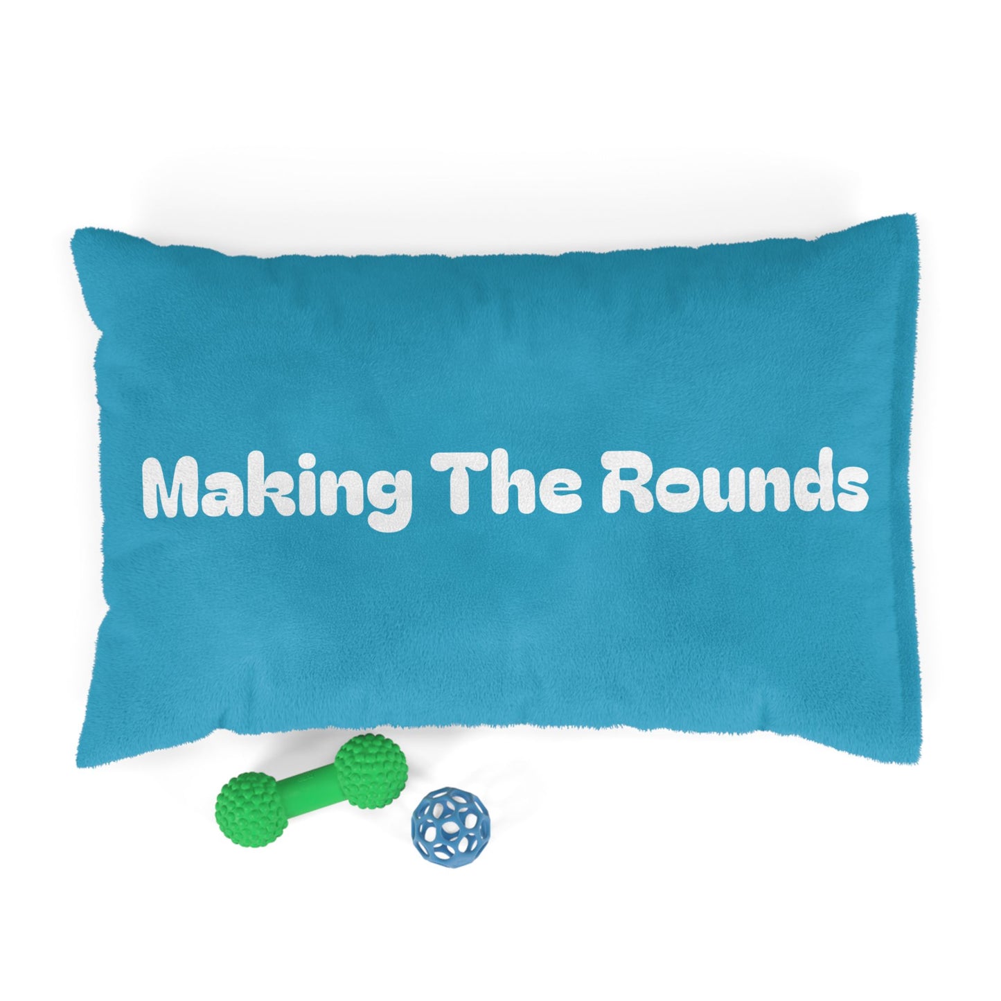 Making The Rounds Bright Blue Pet Bed